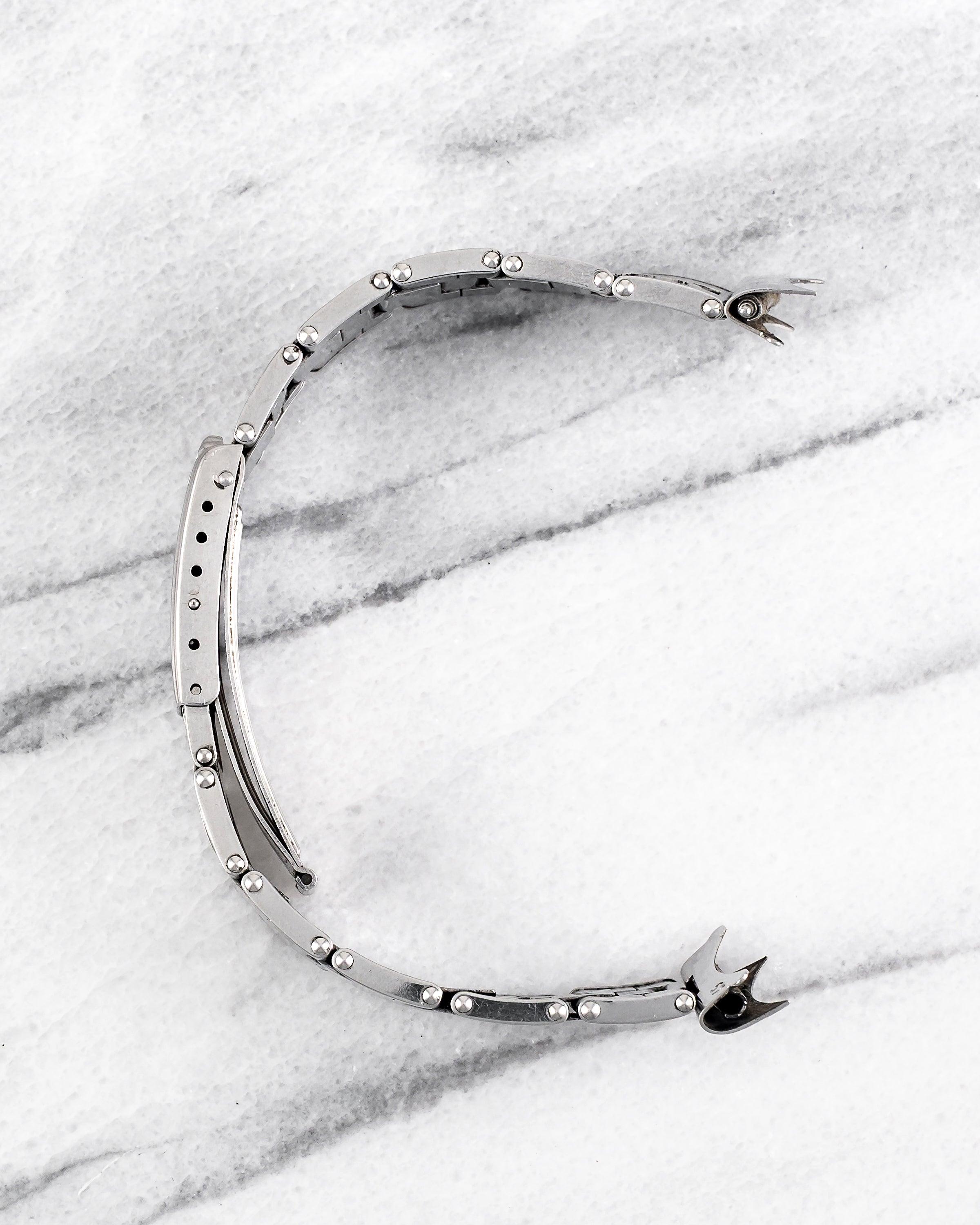 Women's or Men's Rolex Rivet Oyster Bracelet, 19mm Lug Width Watch in  Stainless Steel, 1966 For Sale