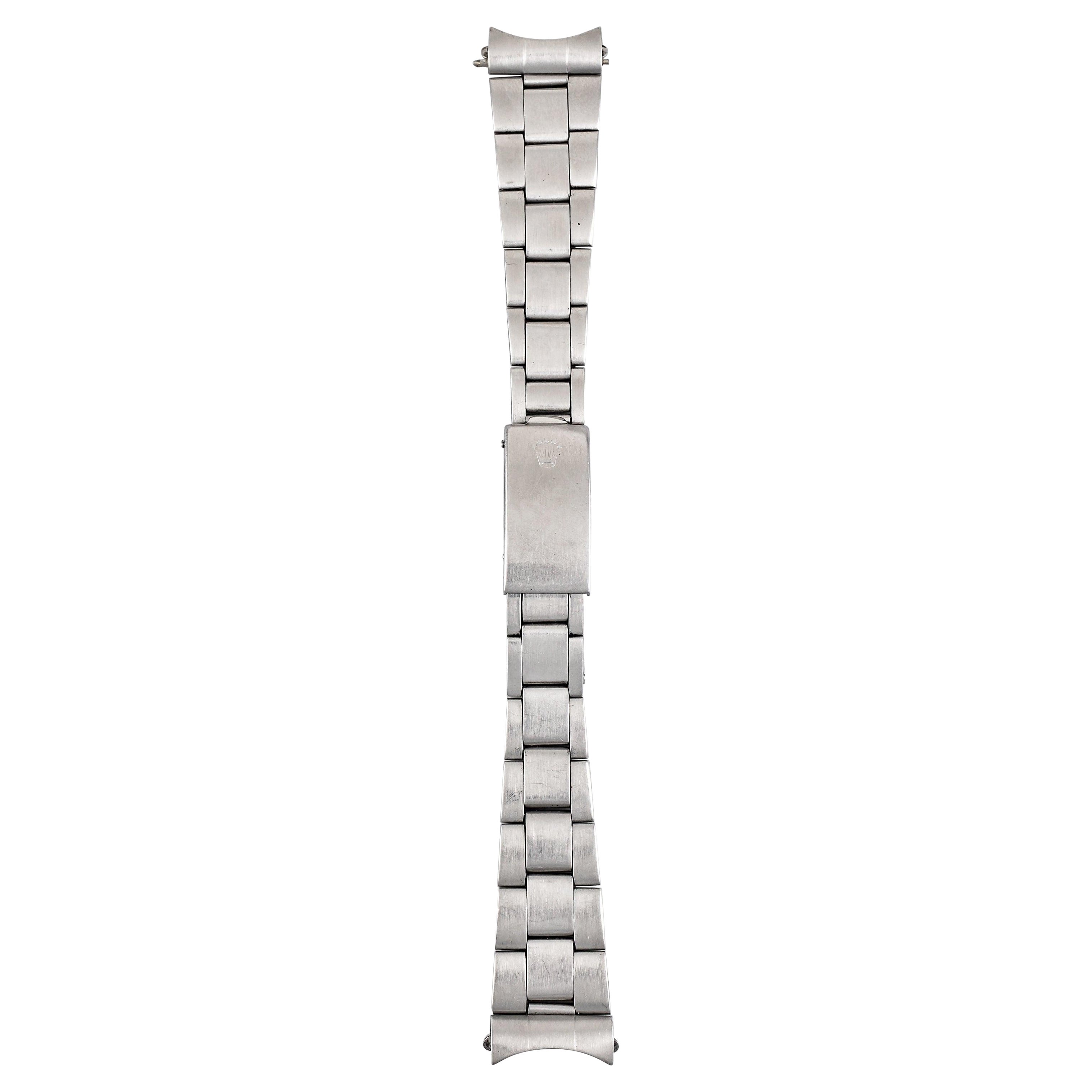 Rolex Niet Oyster Armband, 19mm Lug Breite Uhr in Edelstahl, 1970er Jahre