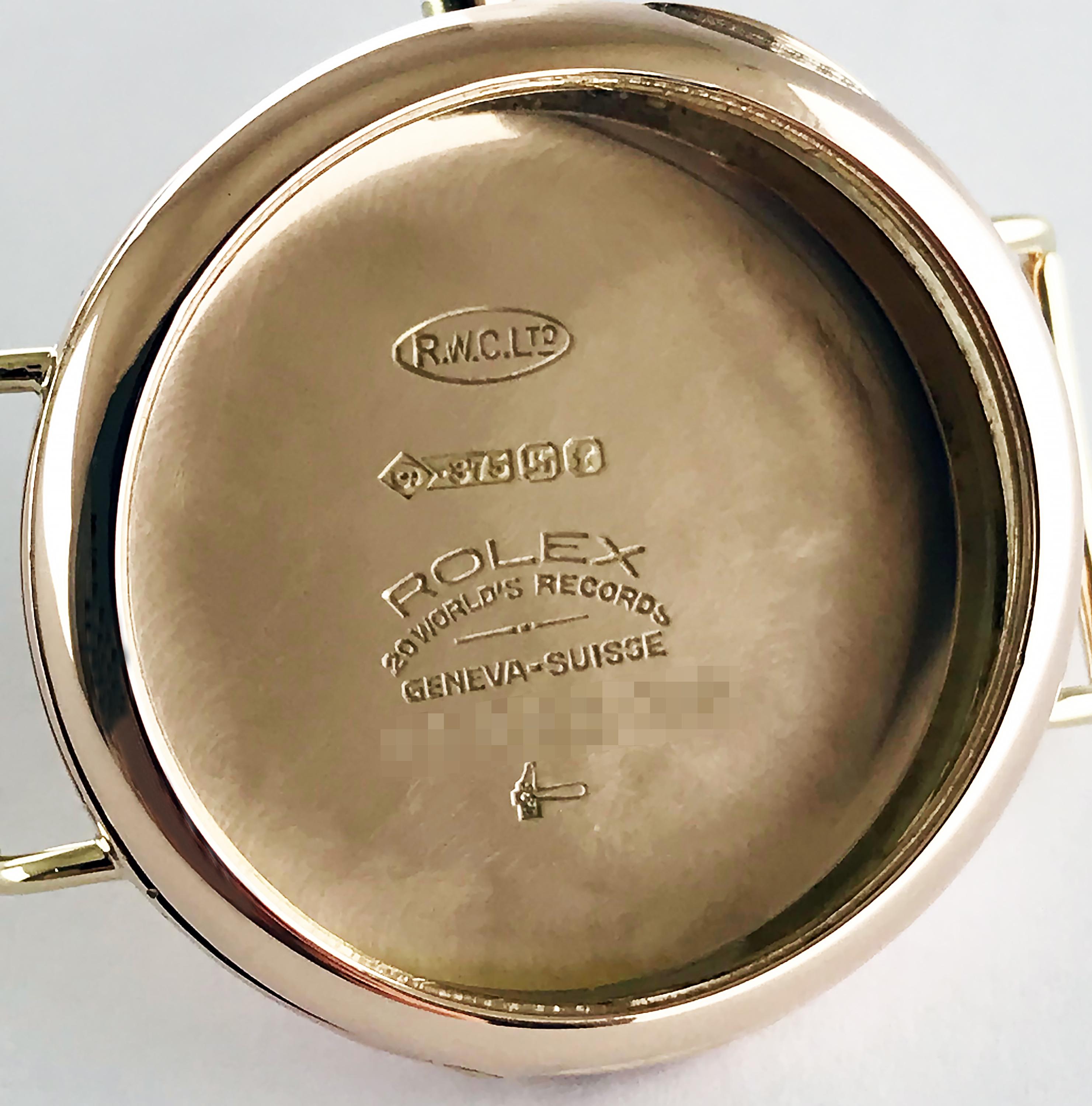 Rolex Offiziersgrabenuhr aus Roségold:: 1928 6