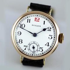 Rolex Rose Gold Officers Trench Watch, 1928