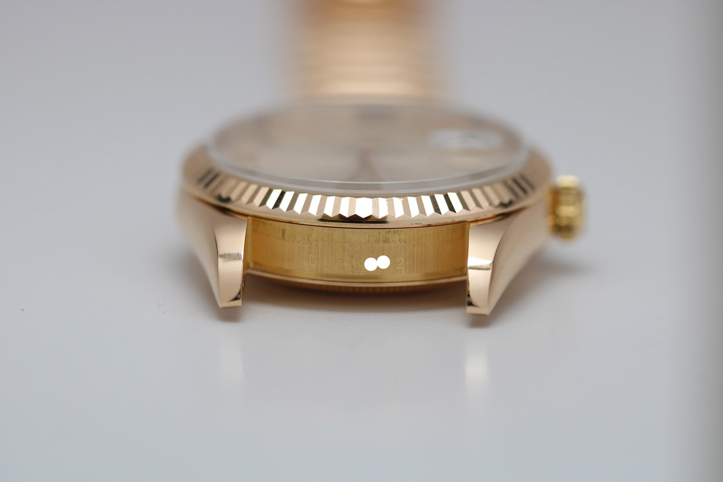 Rolex Rose Gold President Day-Date Ref 118235 with Box and Papers, circa 2005 In Good Condition In Miami Beach, FL