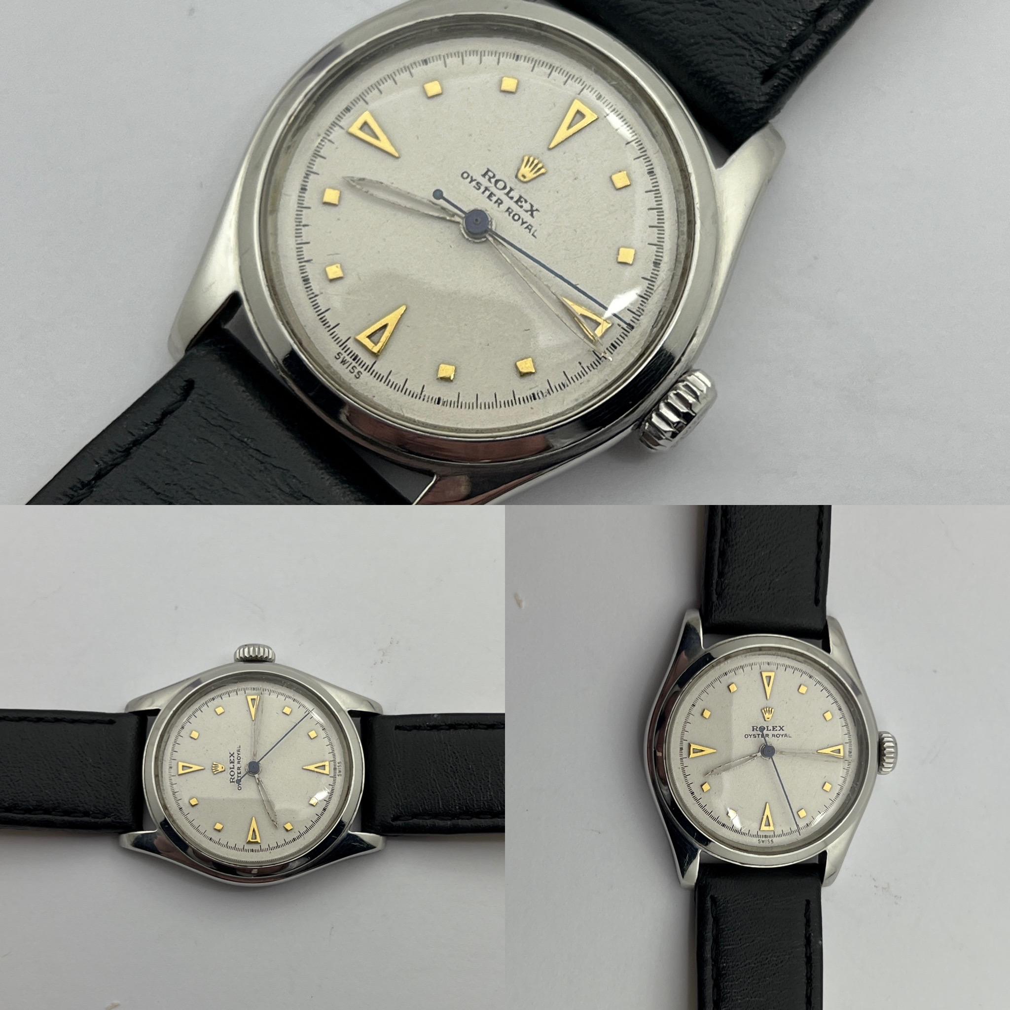Rolex Royal Precision, 1951, 15 Jewel Super Balance, Stainless Steel For Sale 7