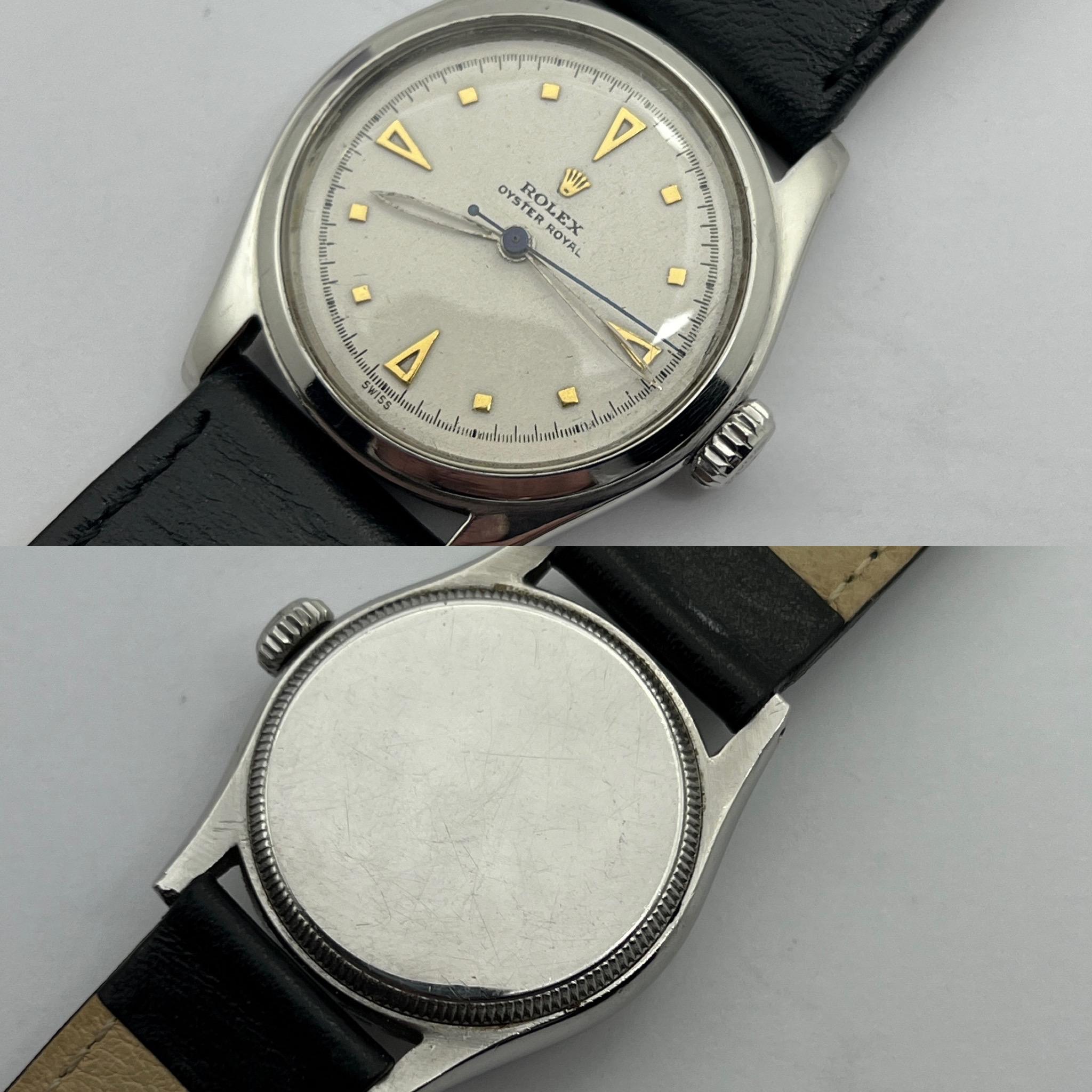 Rolex Royal Precision, 1951, 15 Jewel Super Balance, Stainless Steel For Sale 10