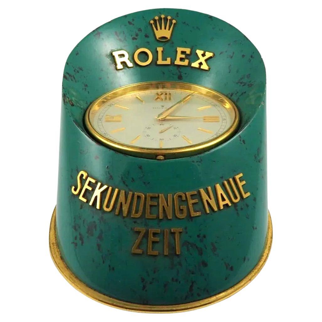 Rolex Sabot or Hoof Dealer Display Clock "Time to the Second"
