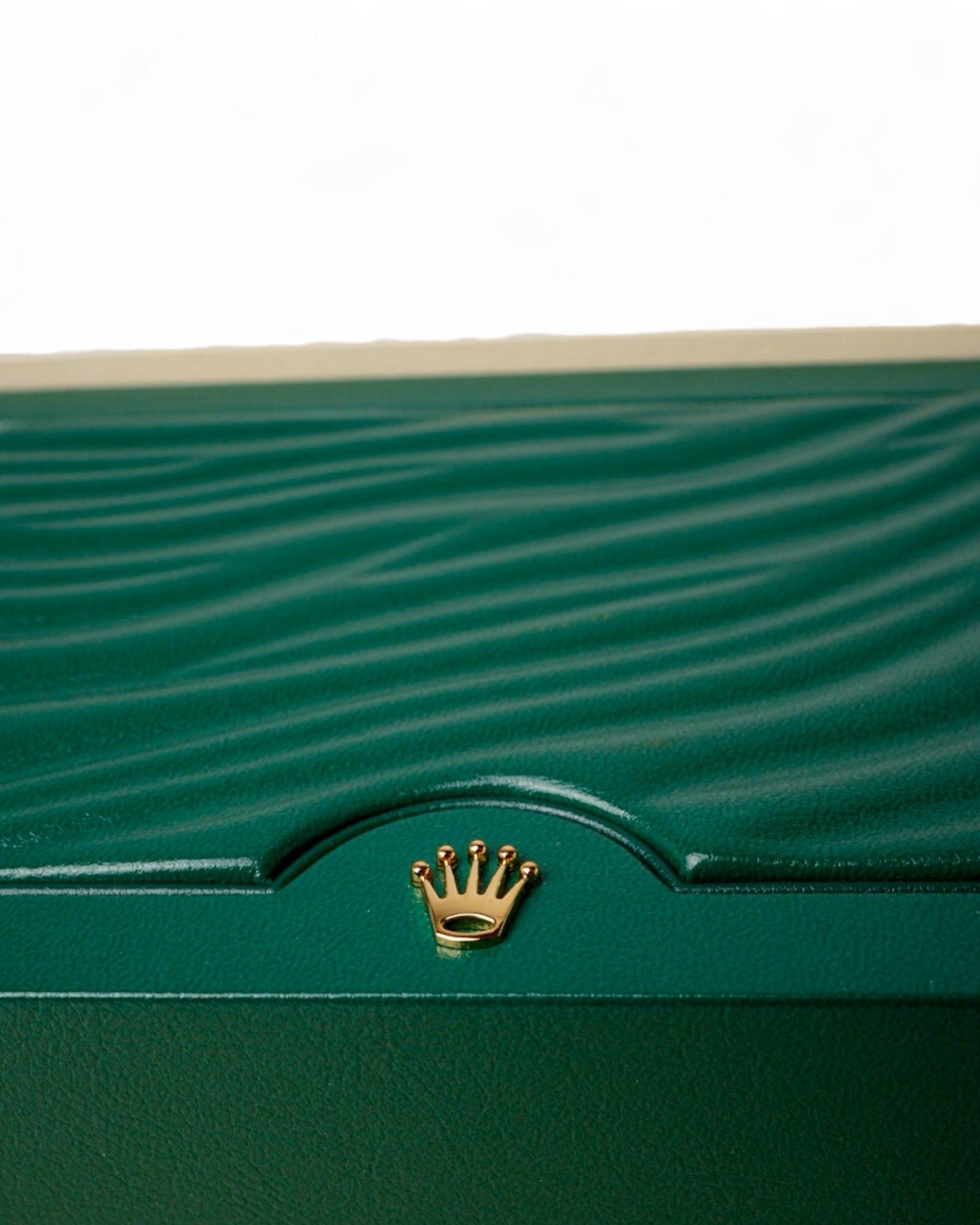 Rolex Oyster Box Small Green In New Condition For Sale In Torre Del Greco, IT