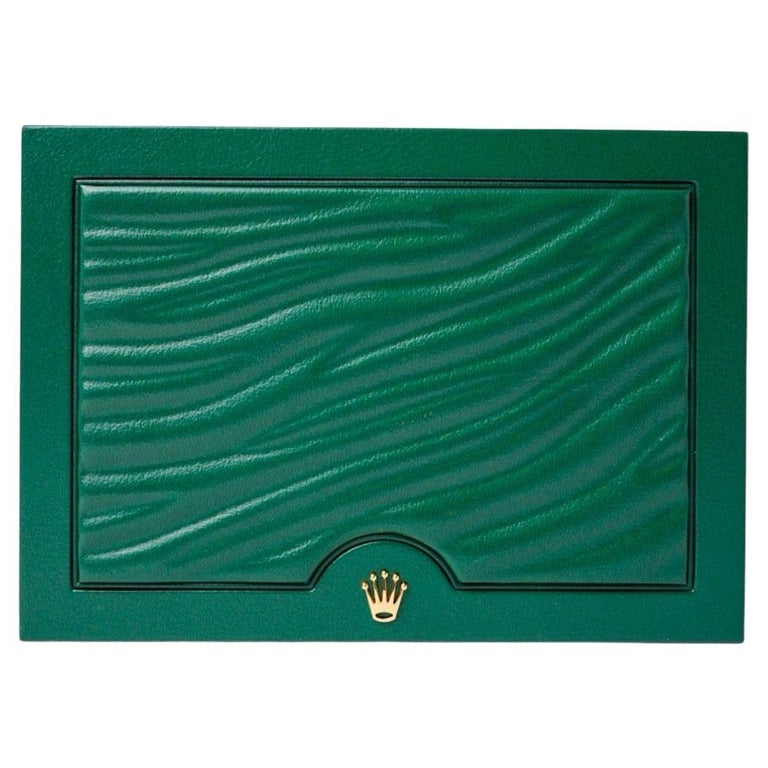 Rolex Oyster Box Small Green For Sale at 1stDibs
