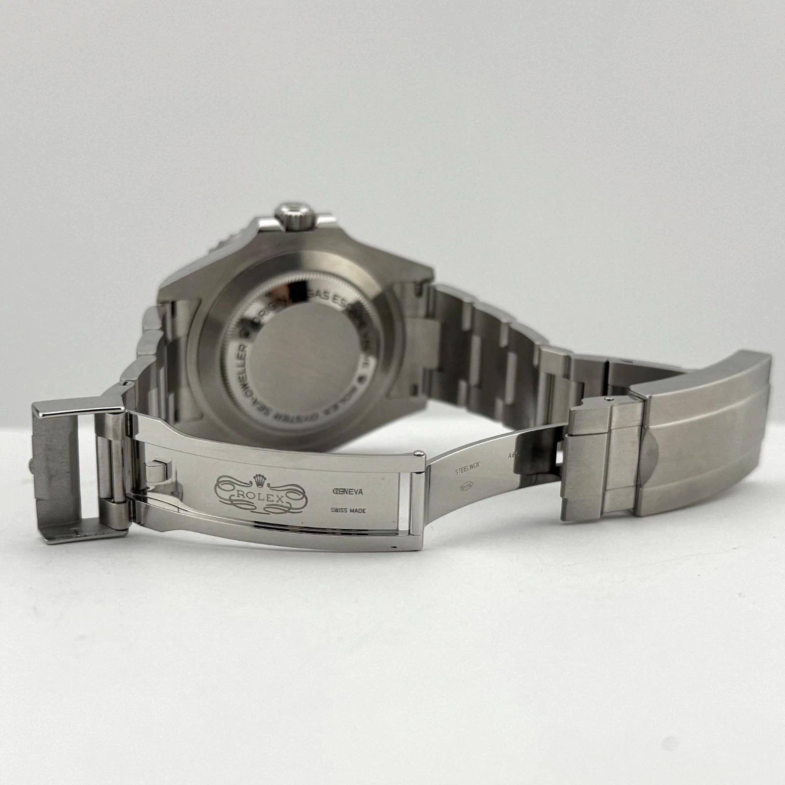 Rolex Sea Dweller 126600 43mm Ceramic bezel Red letters Steel Box Paper 2022 For Sale 4