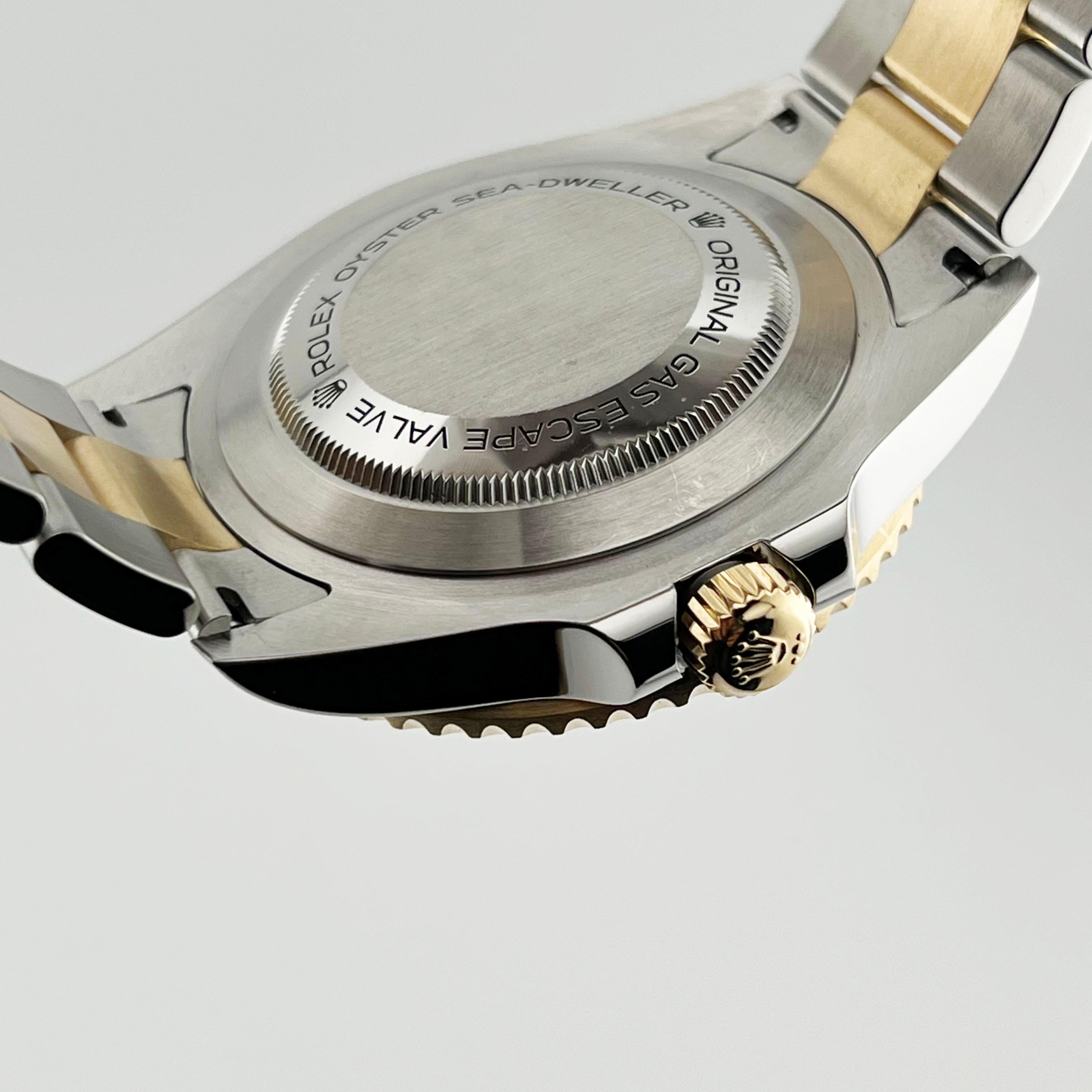 Rolex Sea Dweller 126603 43mm Black Ceramic 18K Yellow Gold Steel Box Paper 6