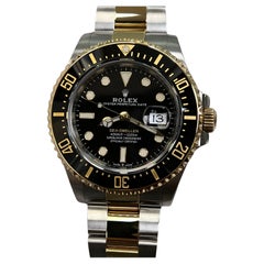 Rolex Sea Dweller 126603 43mm Black Ceramic 18K Yellow Gold Steel Box Paper