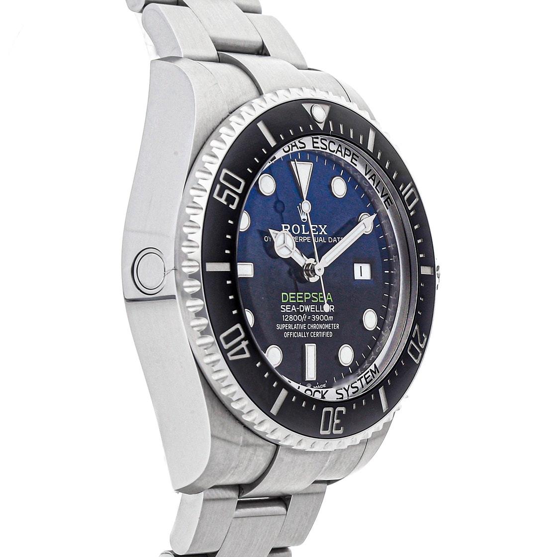 Contemporary Rolex Sea-Dweller 126660, Blue Dial, Certified and Warranty For Sale