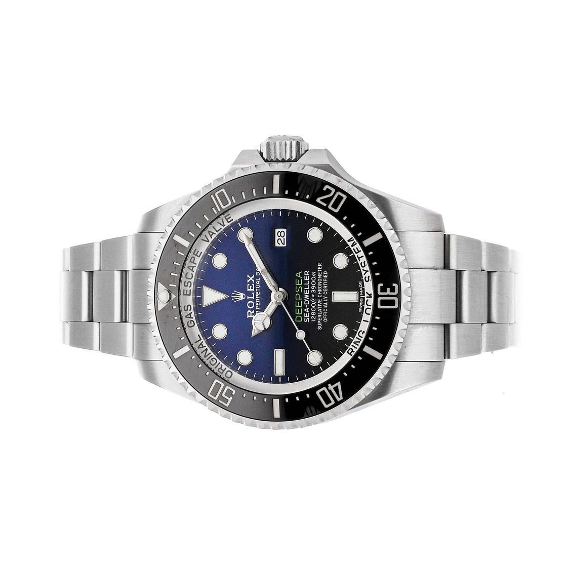 Rolex Sea-Dweller 126660, Blue Dial, Certified and Warranty In Excellent Condition For Sale In Miami, FL