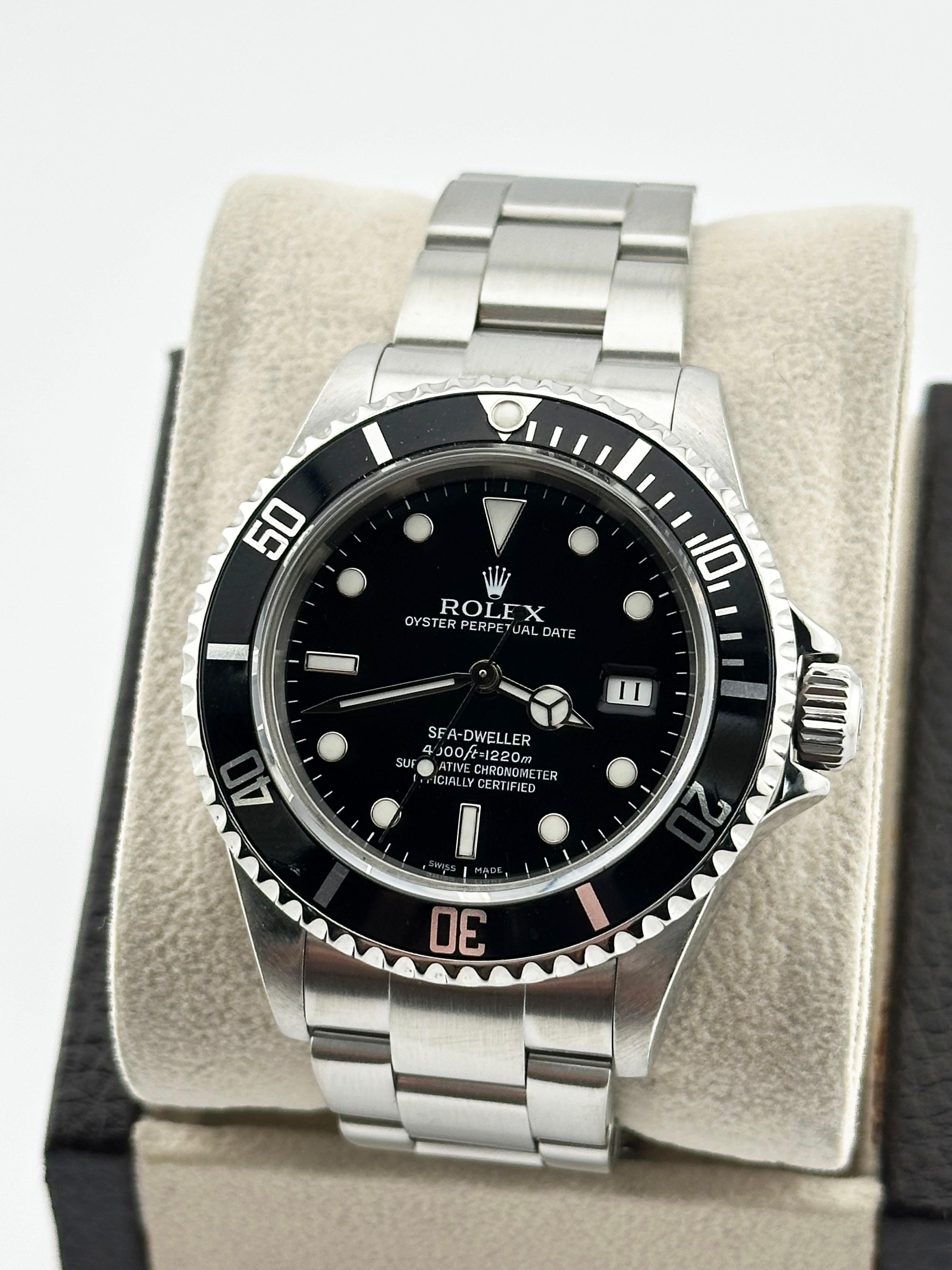 Rolex Sea Dweller 16600 40mm Schwarzes Zifferblatt aus Edelstahl 2007 im Zustand „Hervorragend“ in San Diego, CA