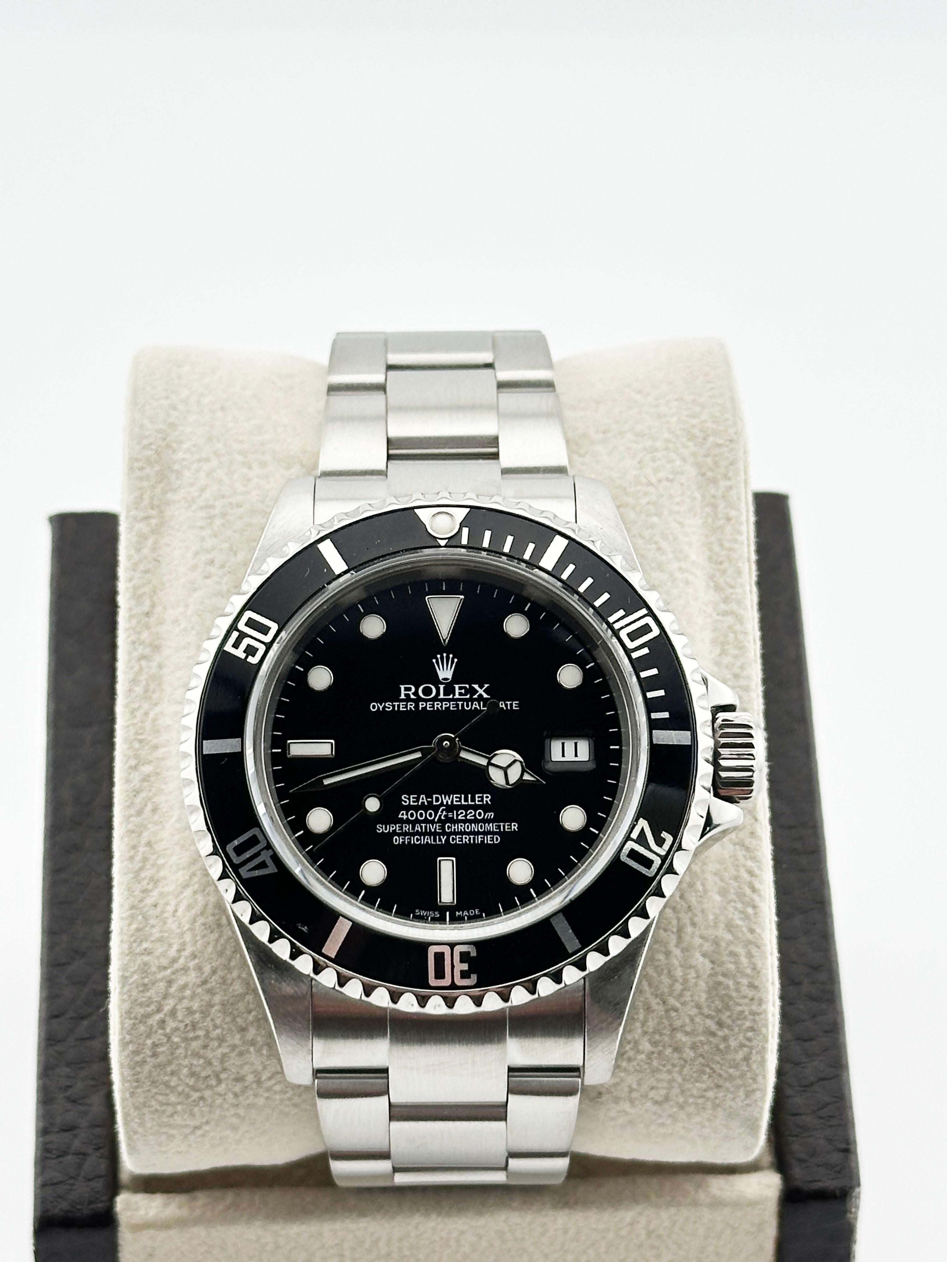 Rolex Sea Dweller 16600 40mm Schwarzes Zifferblatt aus Edelstahl 2007 Herren