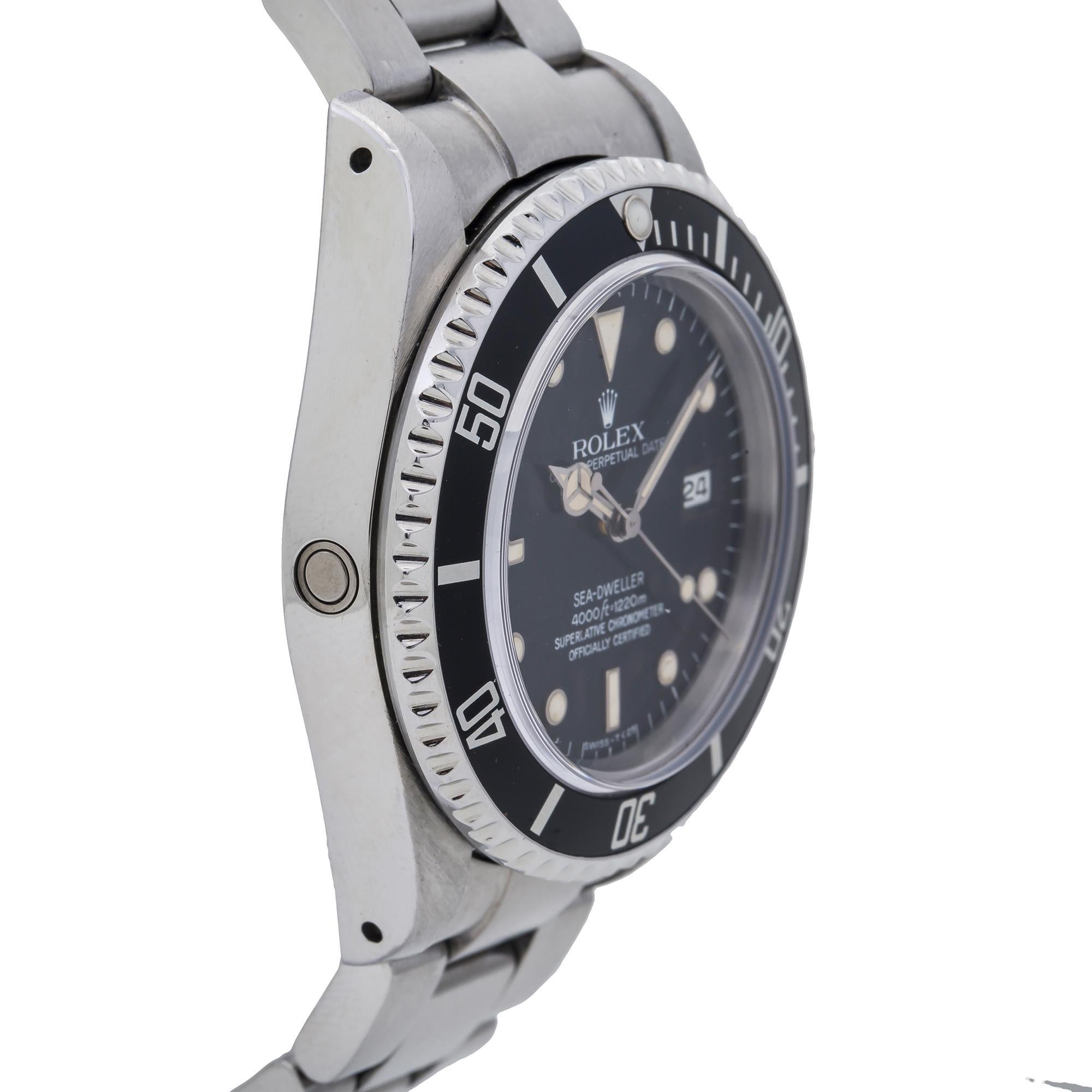 Rolex Sea-Dweller 16660, Black Dial, Certified and Warranty In Excellent Condition For Sale In Miami, FL