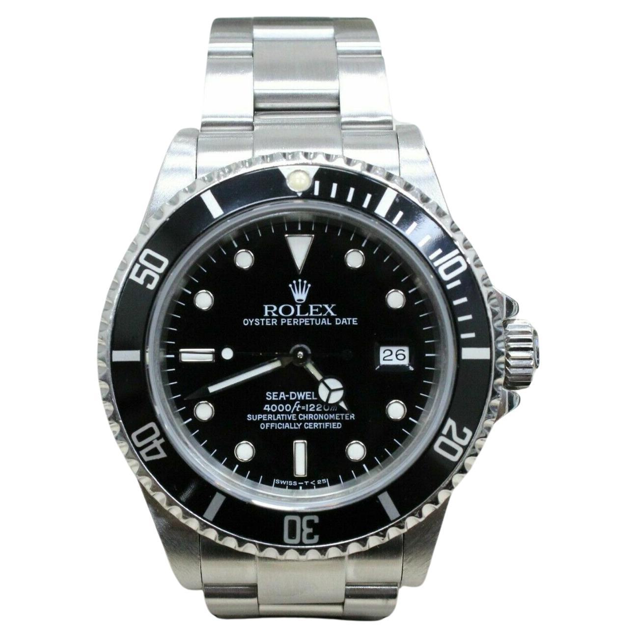 Rolex Sea Dweller 16660 Black Dial Stainless Steel Watch