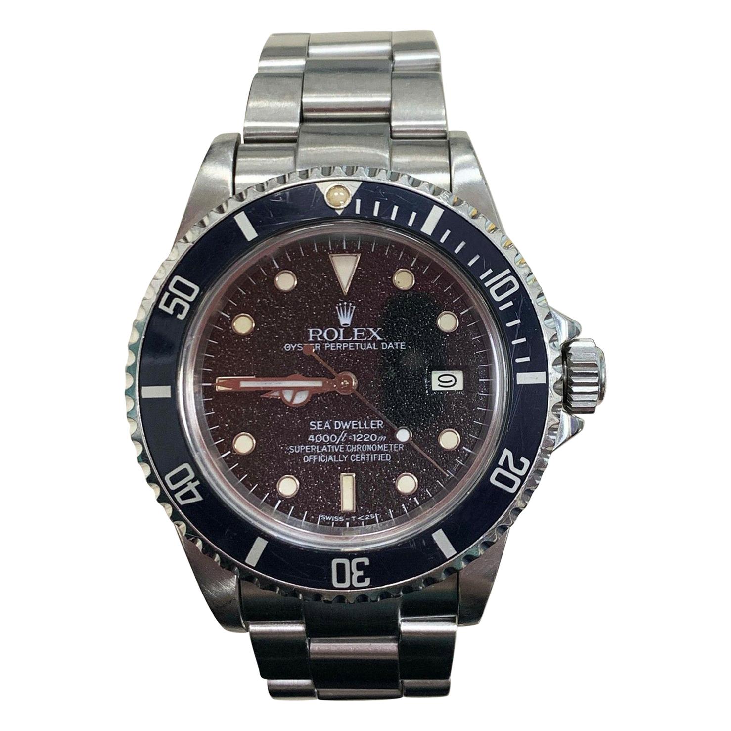 Rolex Sea Dweller 16660 Black Very Rare Stardust Dial Stainless Steel Unpolished