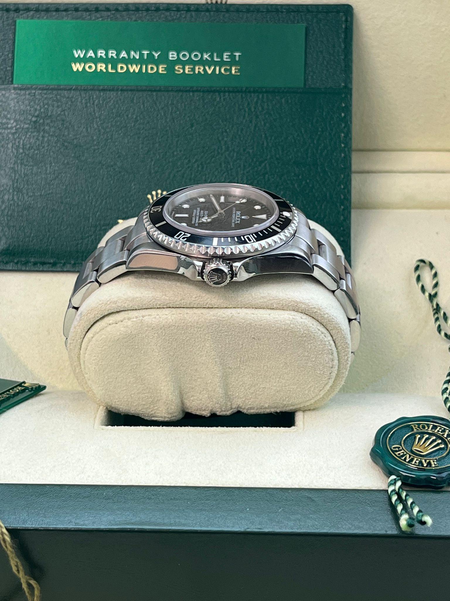 Rolex Sea-Dweller 4000 40mm Black Dial Stainless Steel Oyster Men's Watch 16600 For Sale 8