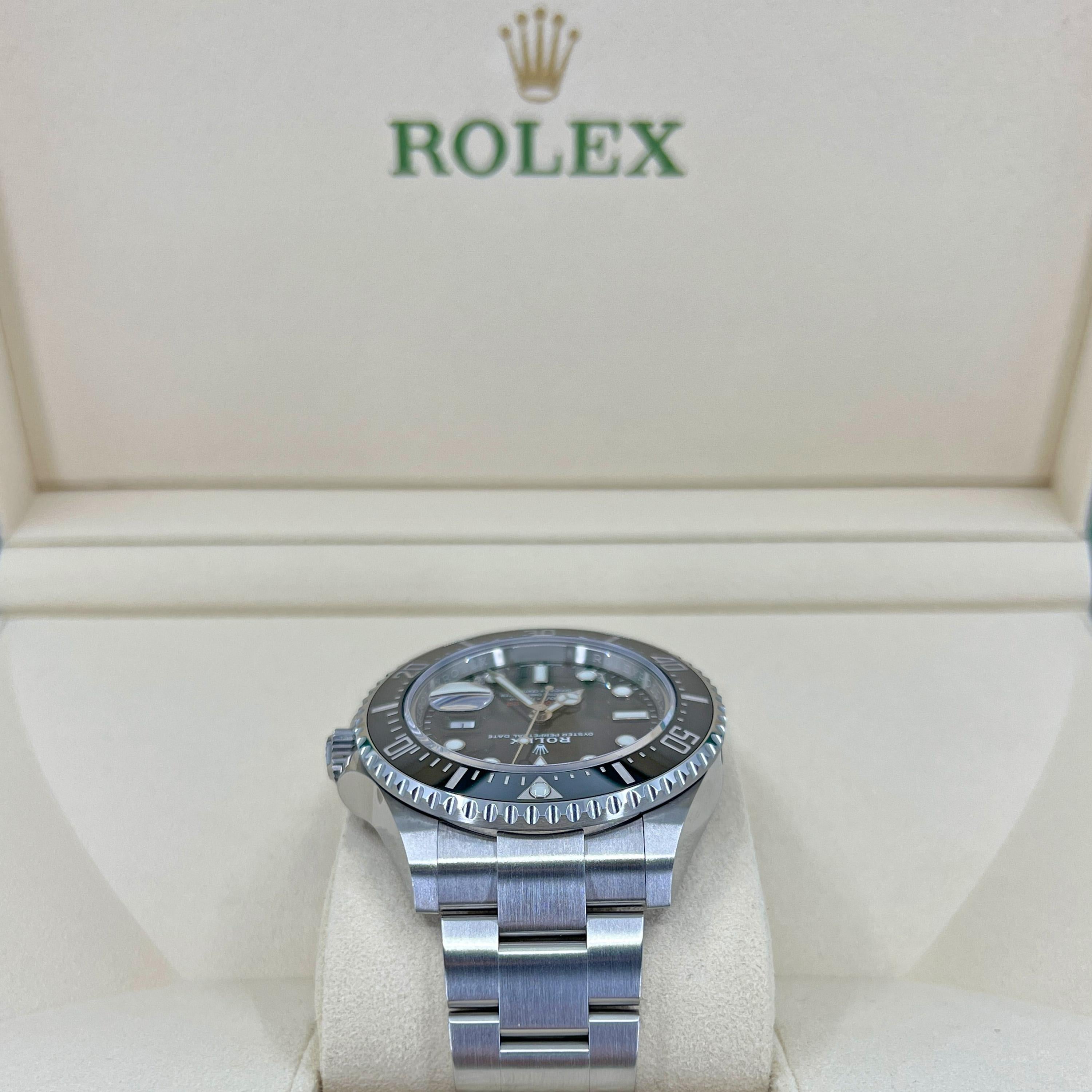 Men's Rolex Sea-Dweller, Stainless Steel, Black, 126600, Unworn Watch, 2022 For Sale