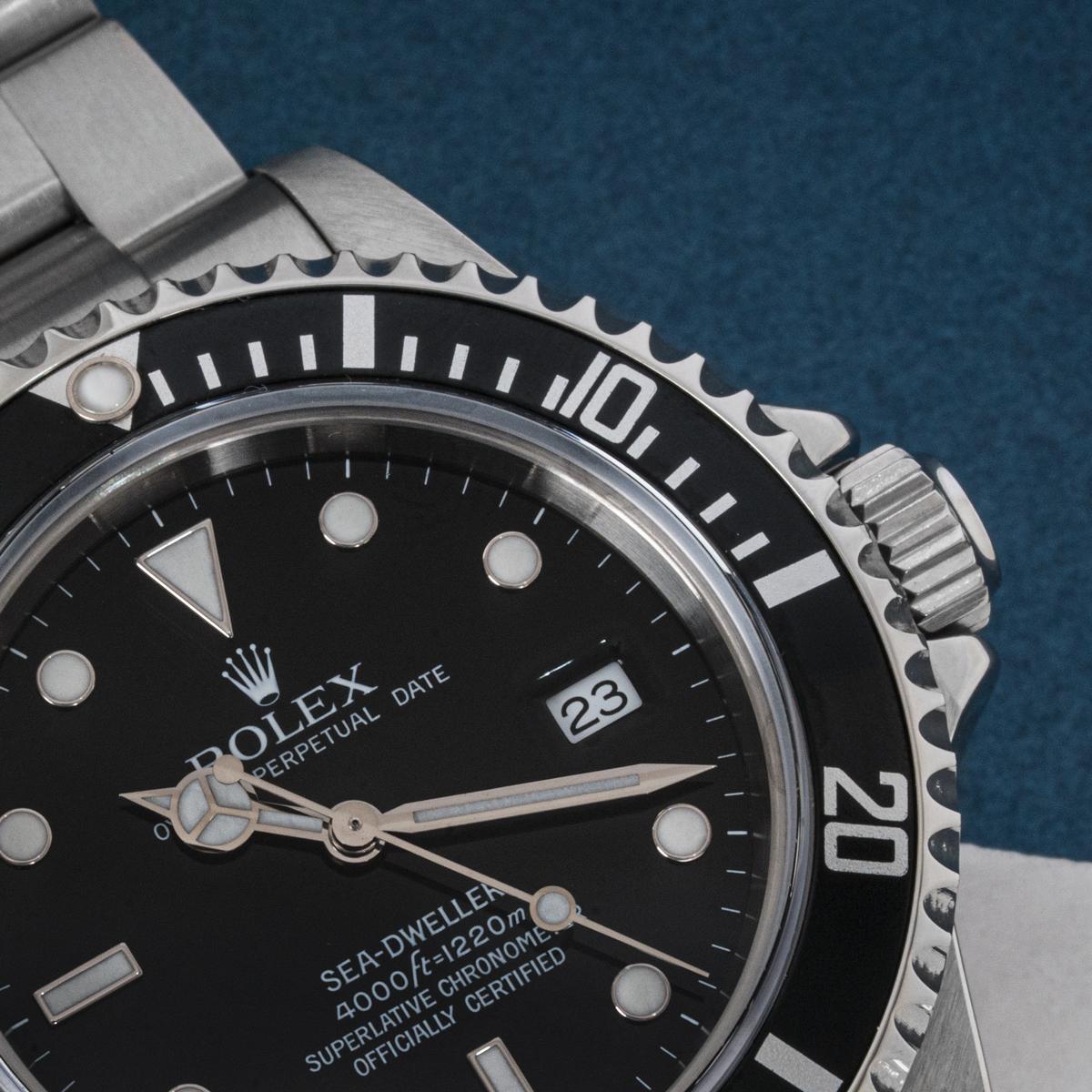 Rolex Sea-Dweller Schwarzes Zifferblatt 16600 im Angebot 4