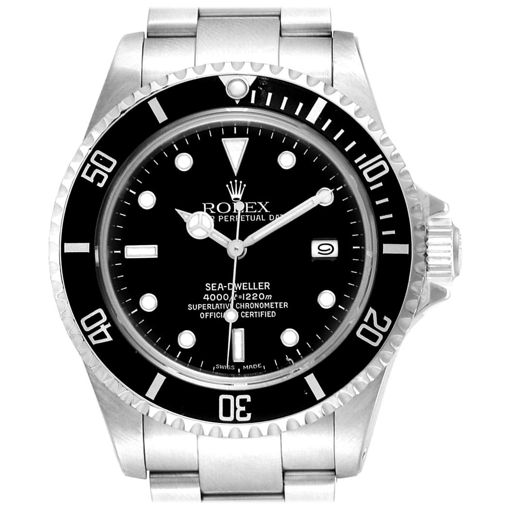 Rolex Sea-Dweller Black Dial Automatic Steel Men’s Watch 16600 For Sale