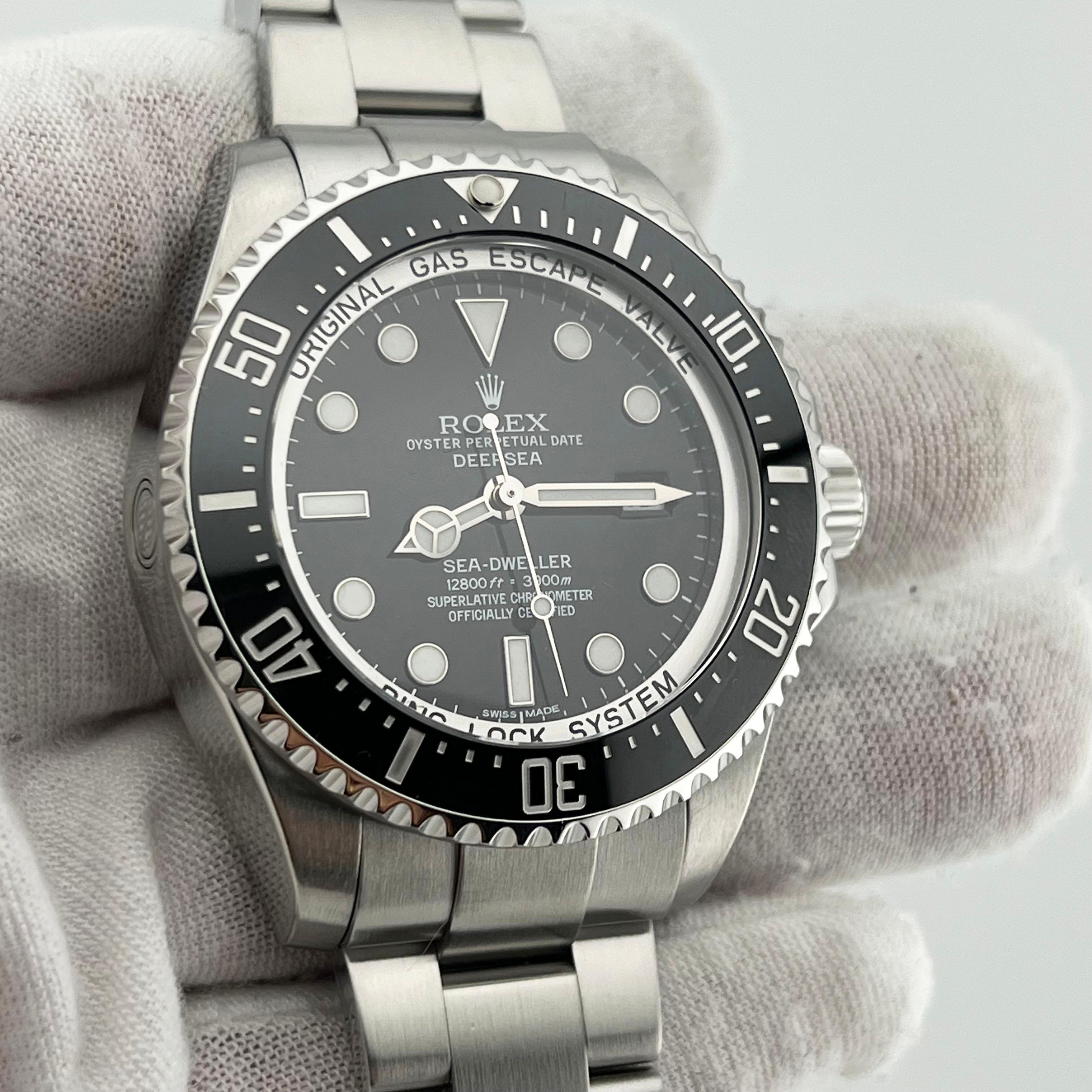 Rolex Sea-Dweller Deepsea 116660 44mm Schwarze Schachtel aus Keramik und Edelstahl aus Edelstahl Herren