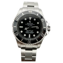 Rolex Sea-Dweller Deepsea 116660 44mm Schwarze Schachtel aus Keramik und Edelstahl aus Edelstahl