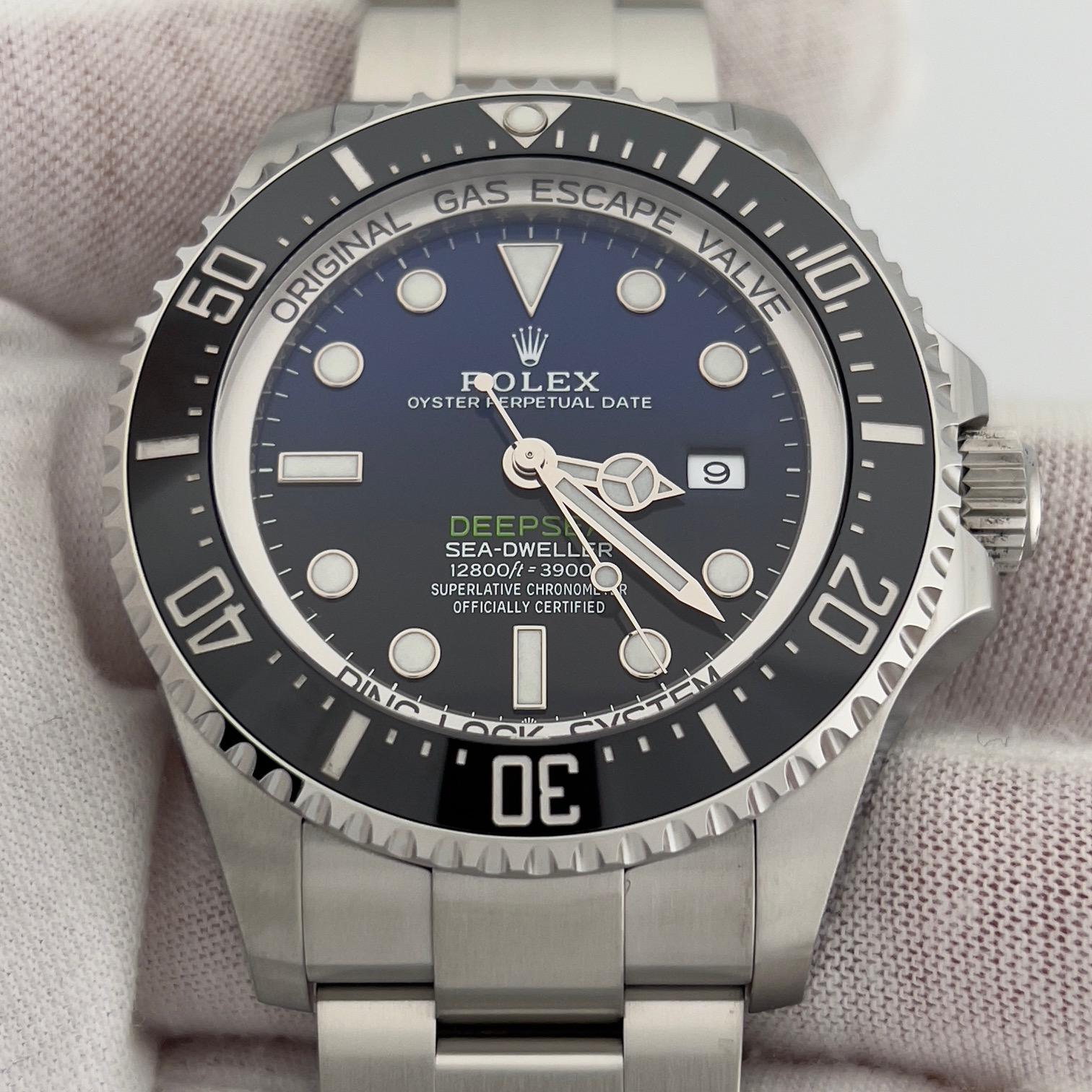 Rolex Sea-Dweller Deepsea 126660 44mm James Cameron Blau Schwarz Box Papiere 2021 im Angebot 1