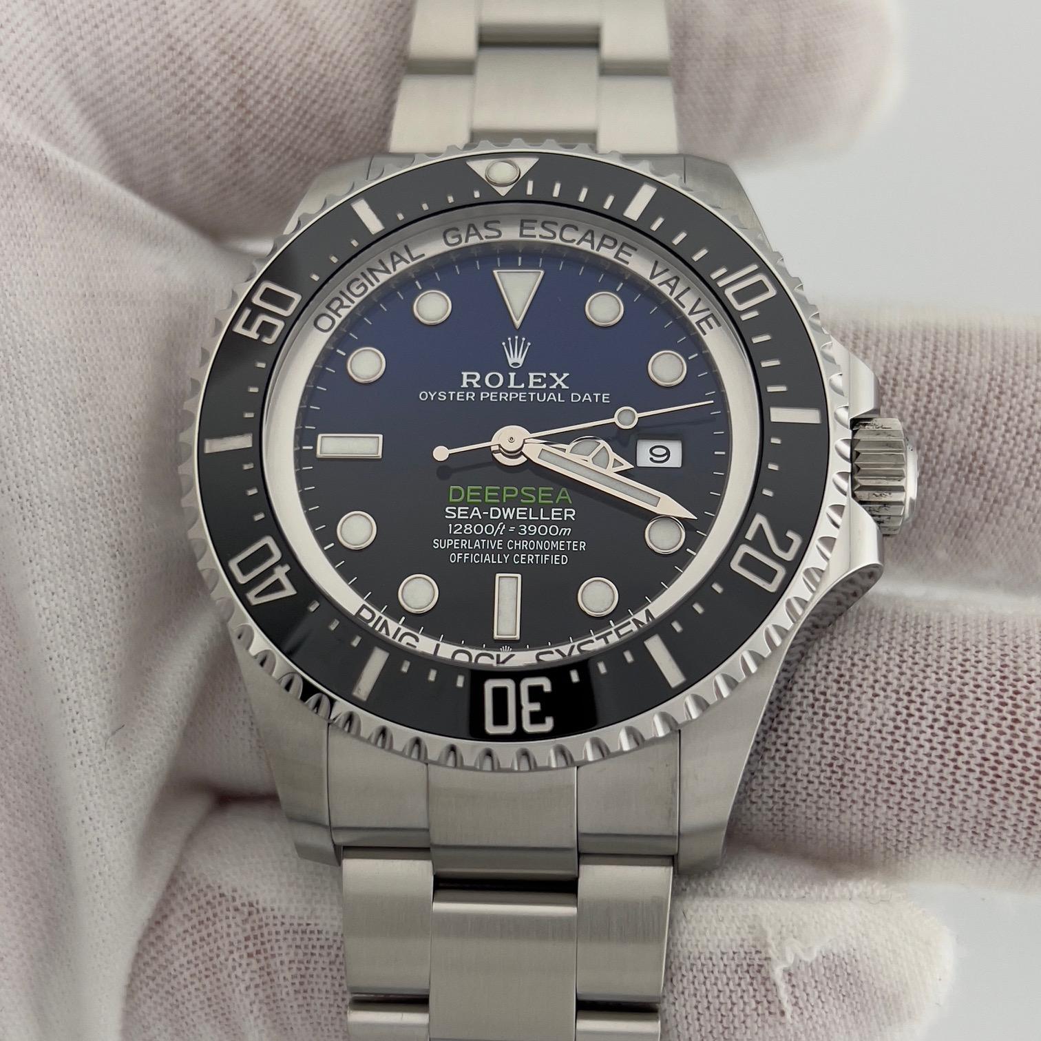 Rolex Sea-Dweller Deepsea 126660 44mm James Cameron Blue Black Box Papers For Sale 7