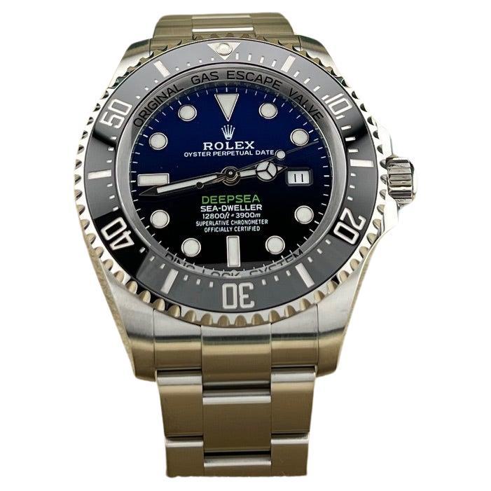 Style Number: 126660



Serial: W956****



Year: 2019

 

Model: Rolex Sea-Dweller Deepsea (James Cameron)

 

Case Material: Stainless Steel 

 

Band: Stainless Steel 

  

Bezel: Black Ceramic 

  

Dial: Blue & Black - James Cameron Dial

