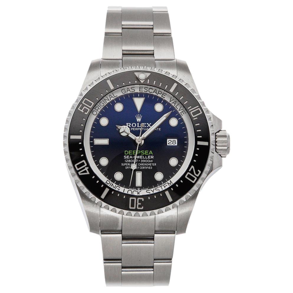 Rolex Sea-Dweller Deepsea 126660 Automatic Men's Watch SS D-Blue Dial with B&P