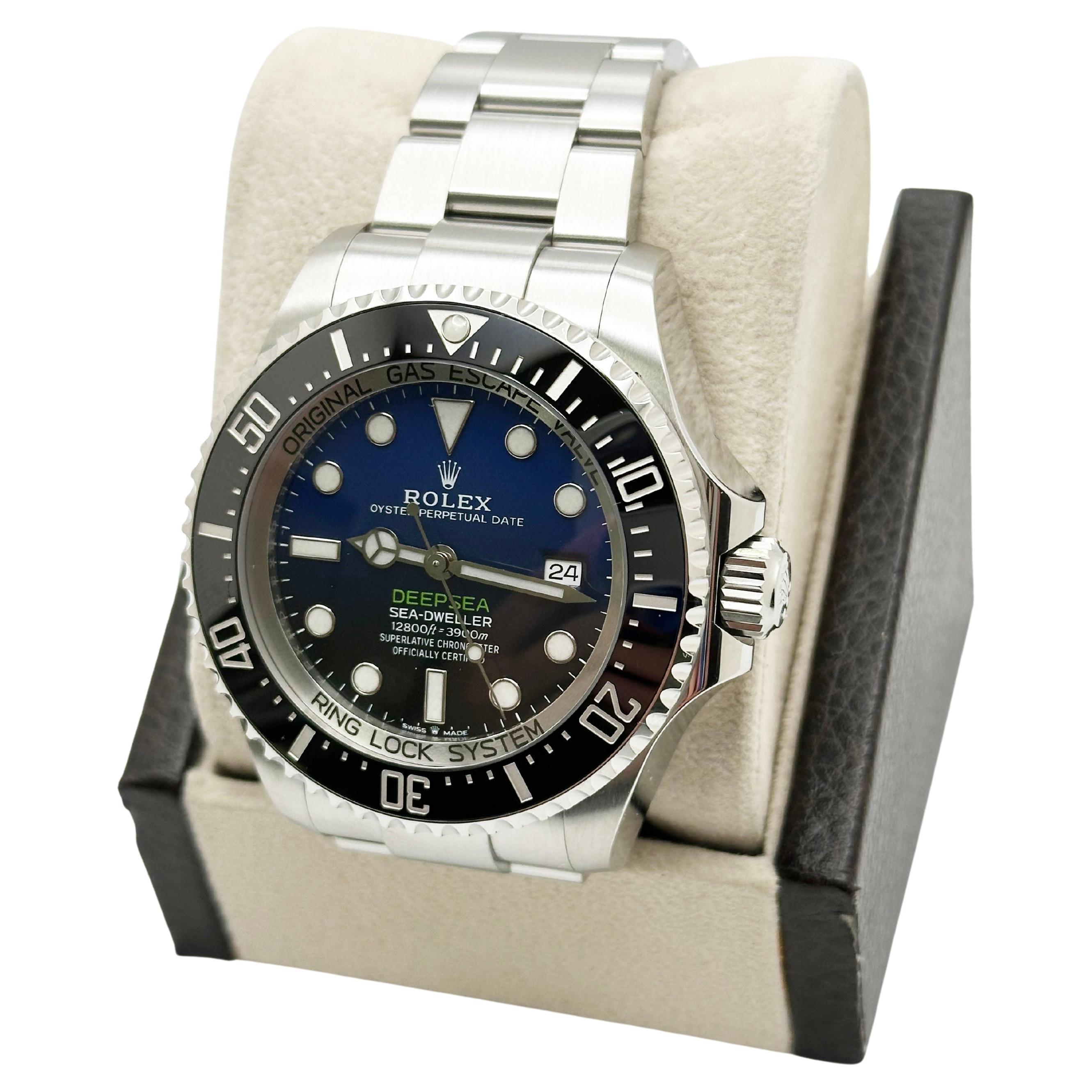 Rolex Sea Dweller Deepsea 126660 James Cameron Blue Dial Steel Box ...