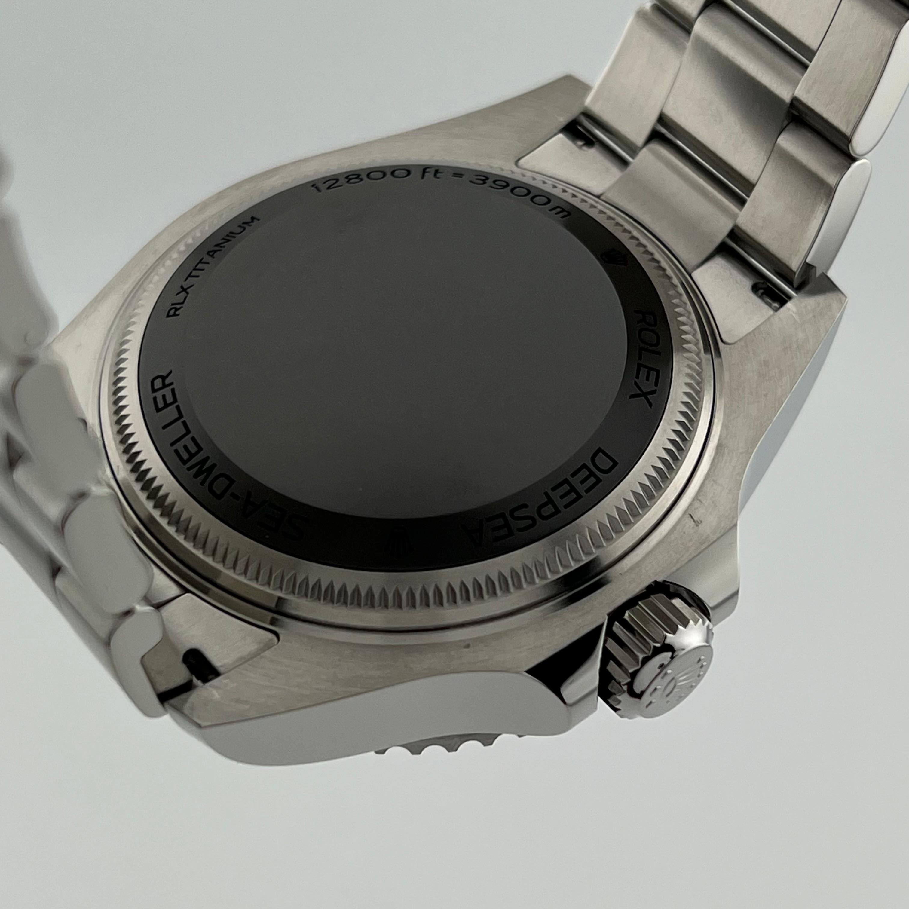 Rolex Sea Dweller Deepsea 136660 Black Ceramic Stainless Box Paper 2023 For Sale 4