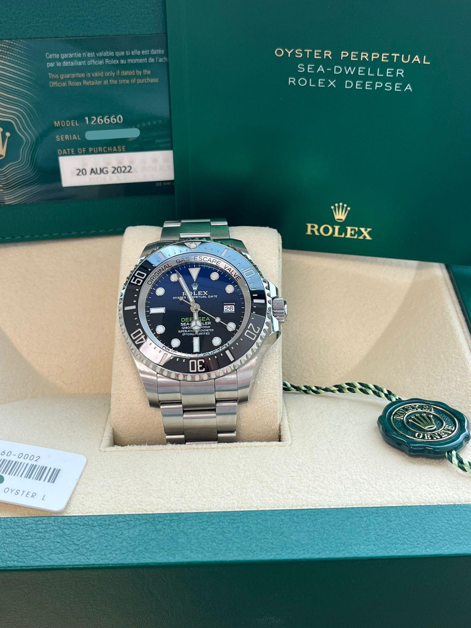 Rolex Sea-Dweller Deepsea 44mm Cameron D-Blue Steel Mens Watch 126660 For Sale 7
