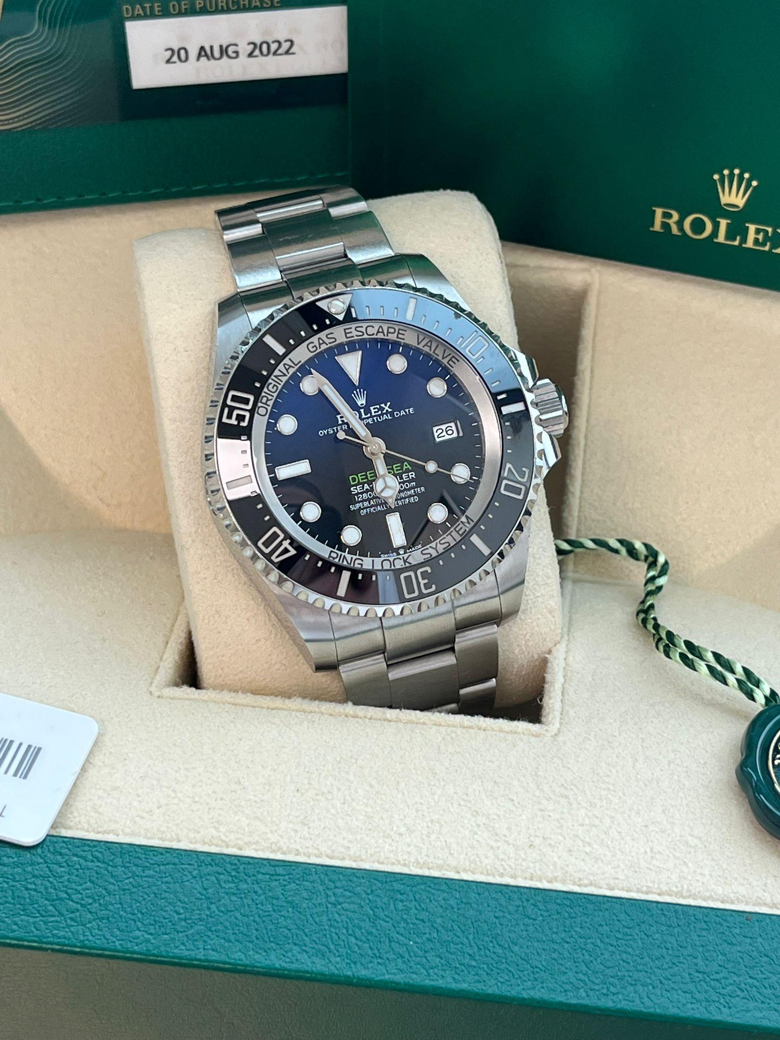 Rolex Sea-Dweller Deepsea 44mm Cameron D-Blue Steel Mens Watch 126660 For Sale 10