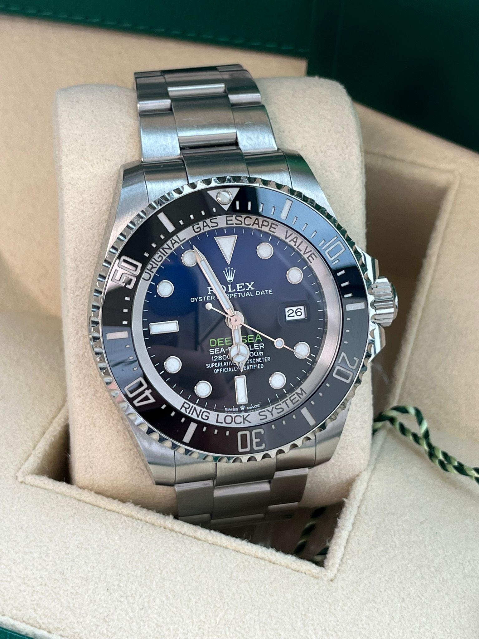 Rolex Sea-Dweller Deepsea 44mm Cameron D-Blue Steel Mens Watch 126660 For Sale 11