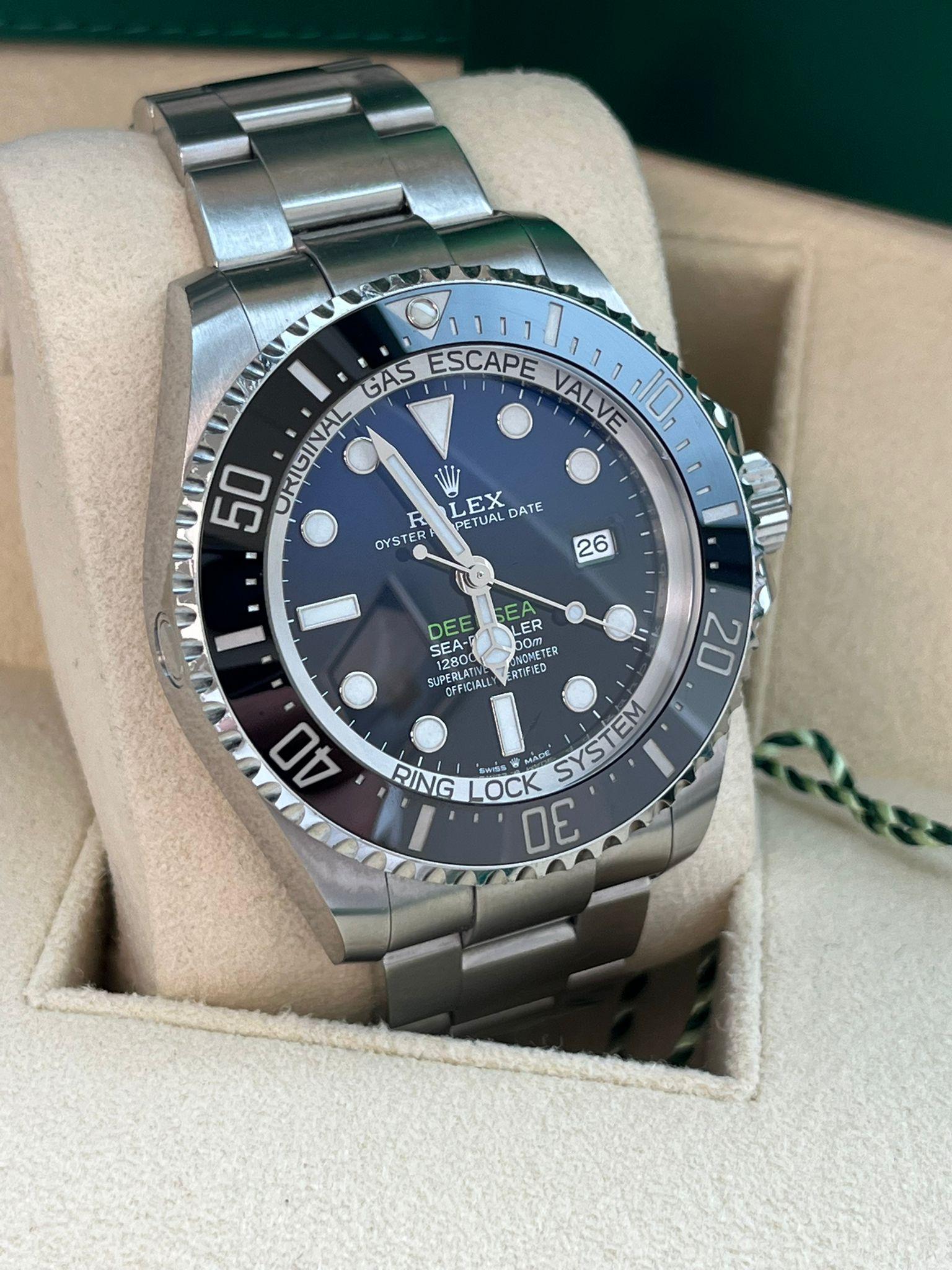 Rolex Sea-Dweller Deepsea 44mm Cameron D-Blue Steel Mens Watch 126660 For Sale 12