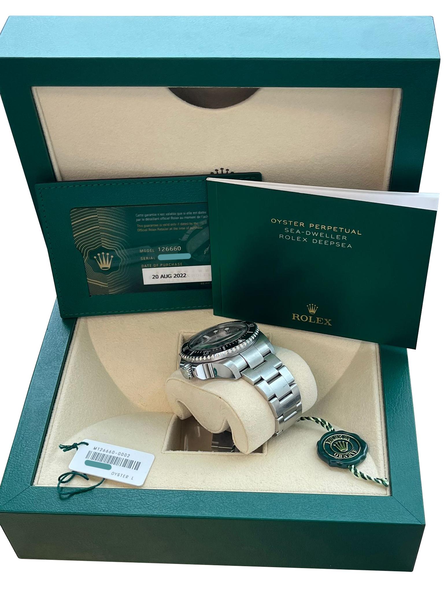 Rolex Sea-Dweller Deepsea 44mm Cameron D-Blue Steel Mens Watch 126660 For Sale 14