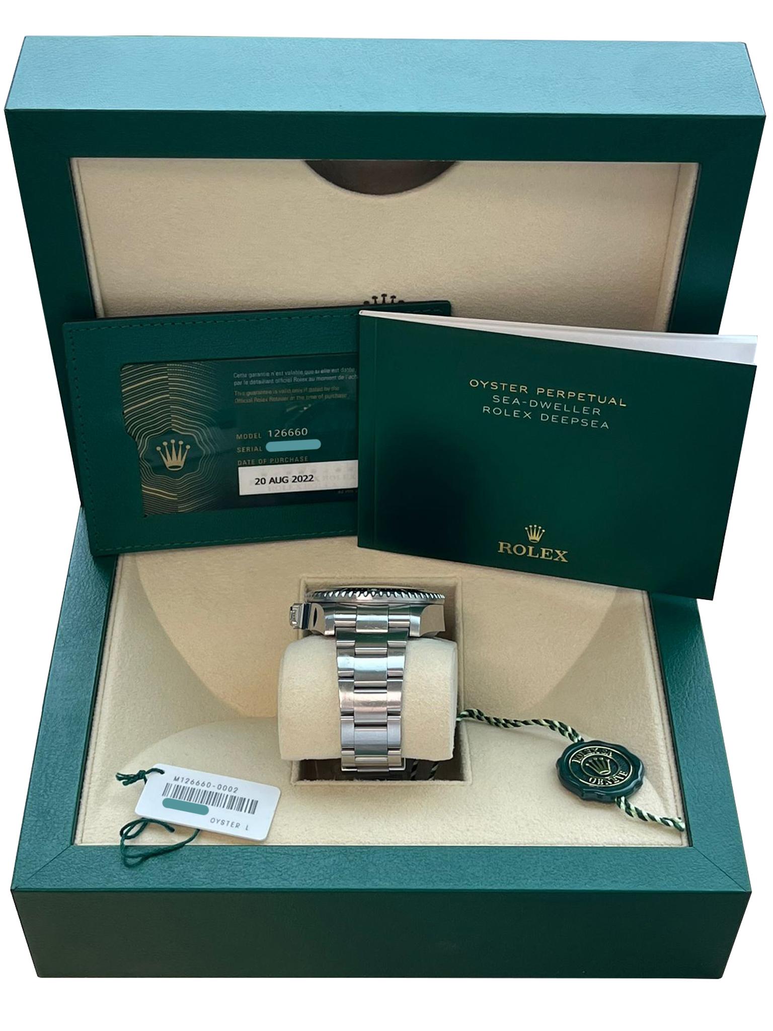 Rolex Sea-Dweller Deepsea 44mm Cameron D-Blue Steel Mens Watch 126660 For Sale 15