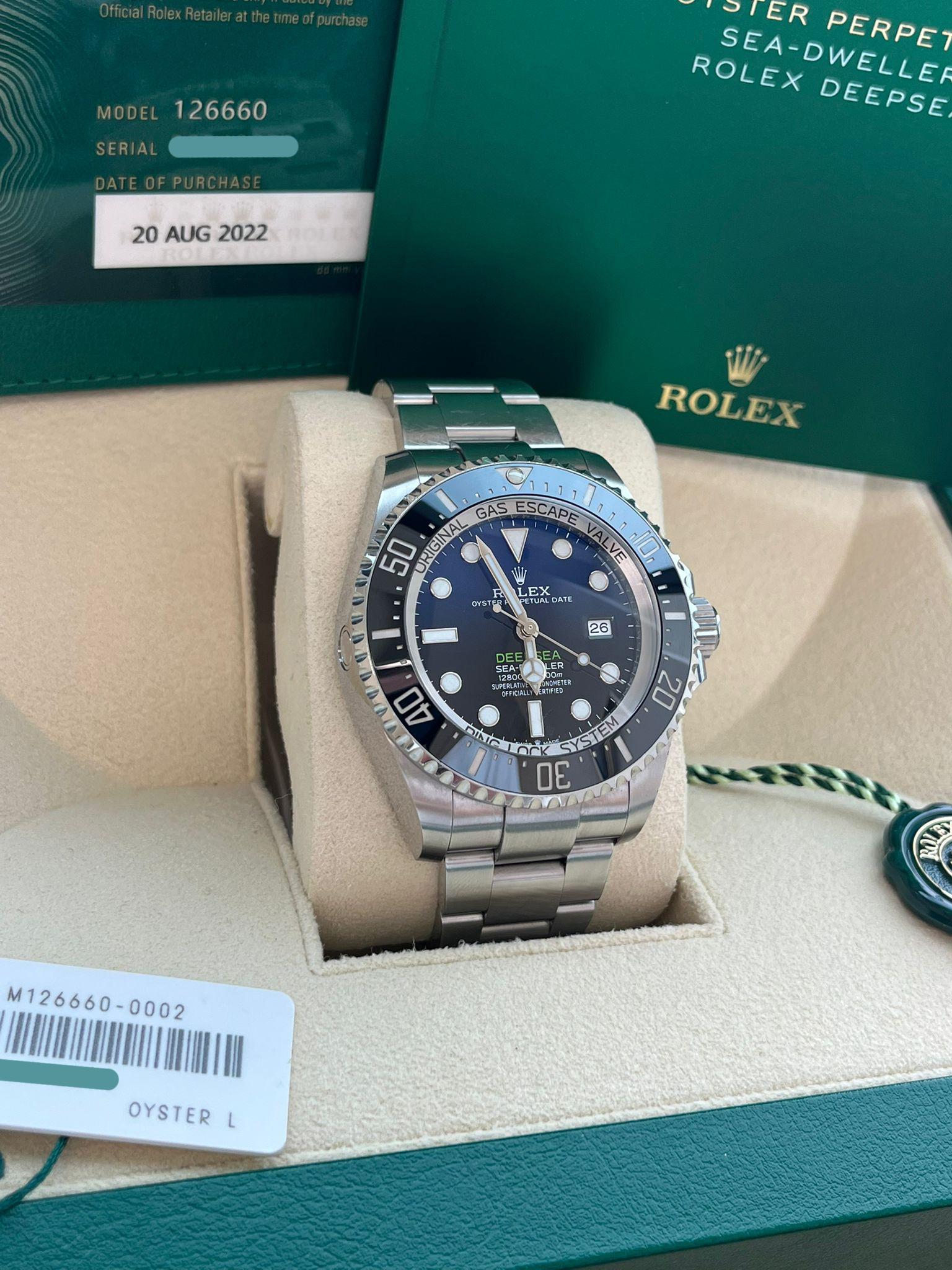 Rolex Sea-Dweller Deepsea 44mm Cameron D-Blue Steel Mens Watch 126660 For Sale 3