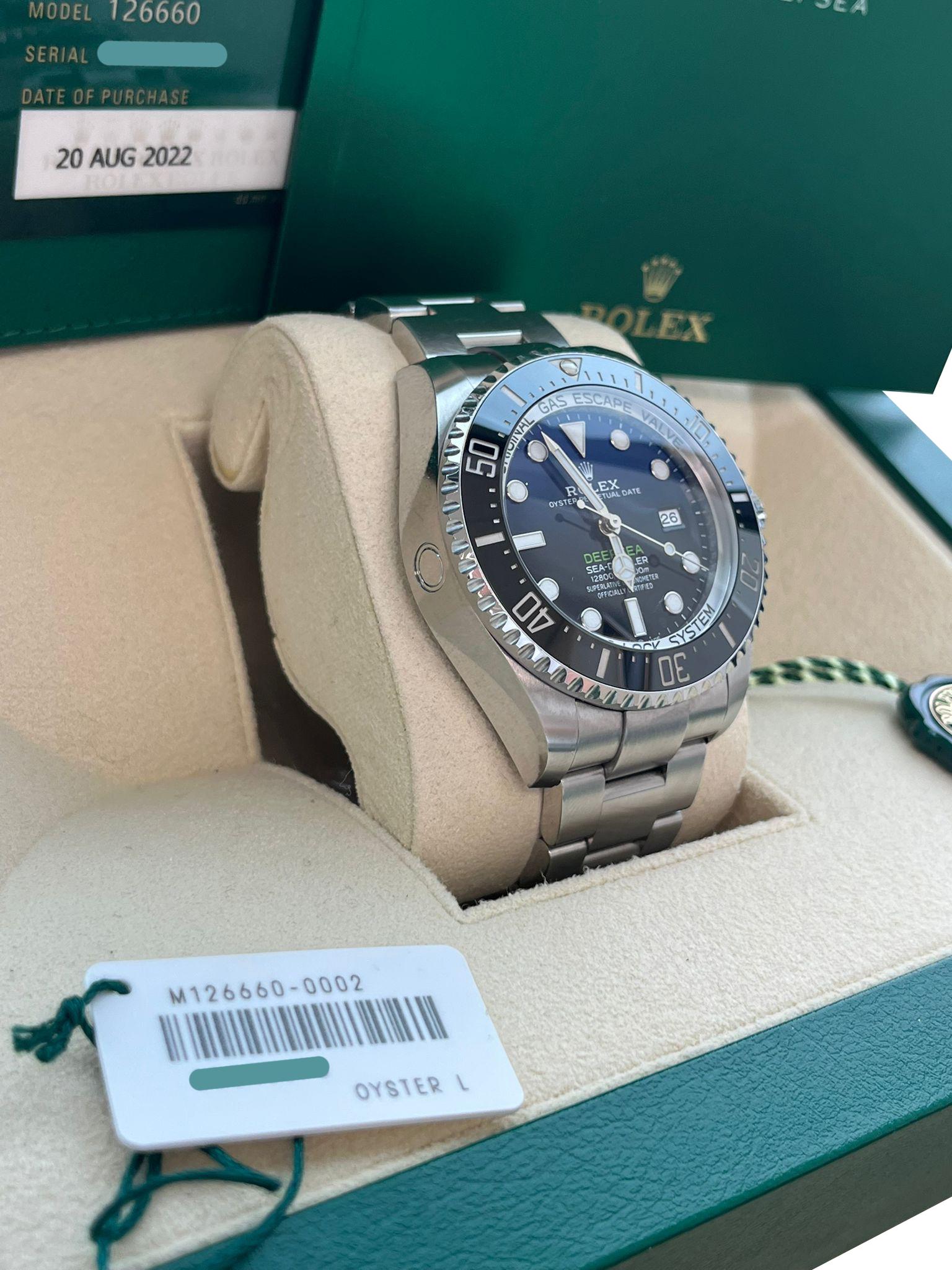 Rolex Sea-Dweller Deepsea 44mm Cameron D-Blue Steel Mens Watch 126660 For Sale 4