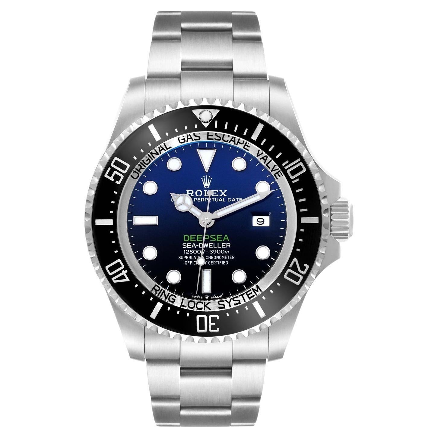Rolex Sea-Dweller Deepsea 44mm Cameron D-Blue Steel Mens Watch 126660 For Sale