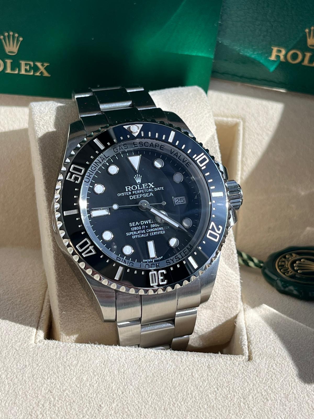 Rolex Sea-Dweller Deepsea 44mm Ceramic Bezel Black Dial Oystersteel Watch 116660 For Sale 4