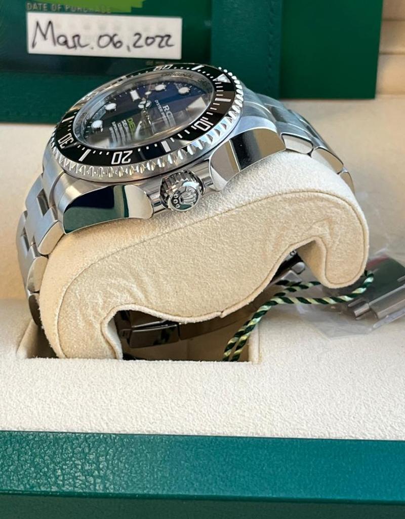 Rolex Sea-Dweller Deepsea James Cameron Montre bleue en acier inoxydable 126660 en vente 6