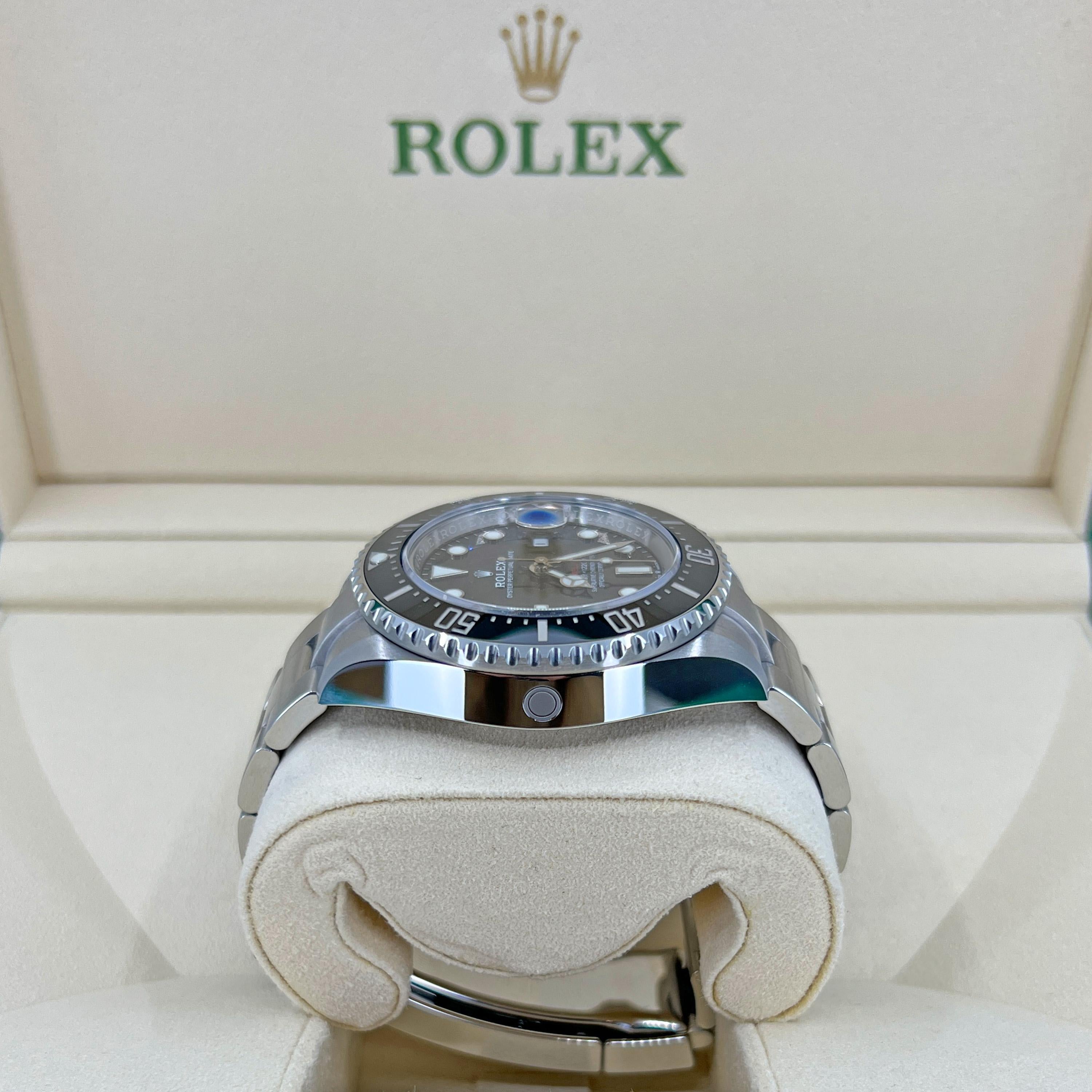 Rolex Sea-Dweller Deepsea, Black, 44 mm, Ref# 126660, 2022, Unworn, Discontinued In New Condition For Sale In New York, NY