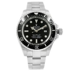 Used Rolex Sea-Dweller Deepsea Black on Black Ceramic Steel 3900m Mint Watch 116660