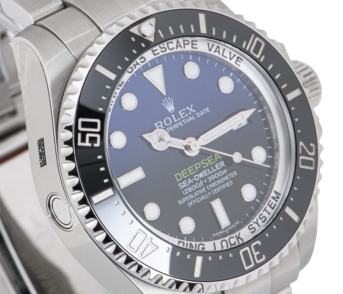 Rolex Sea-Dweller Deepsea D-Blue 126660 Pour hommes en vente