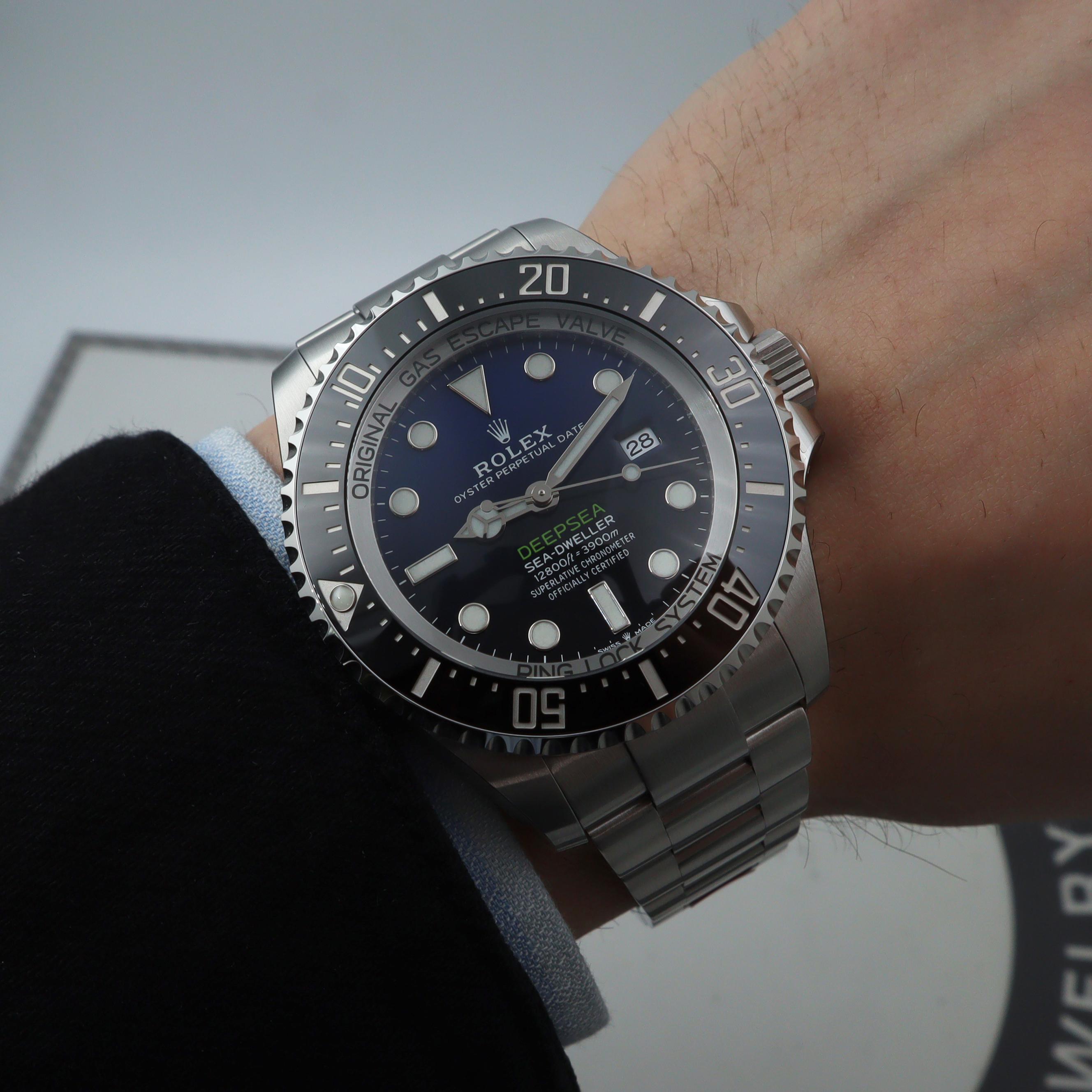 De los hombres Reloj Rolex Sea-Dweller Deepsea D-Blue James Cameron Azul Esfera Negra para caballero 126660 en venta