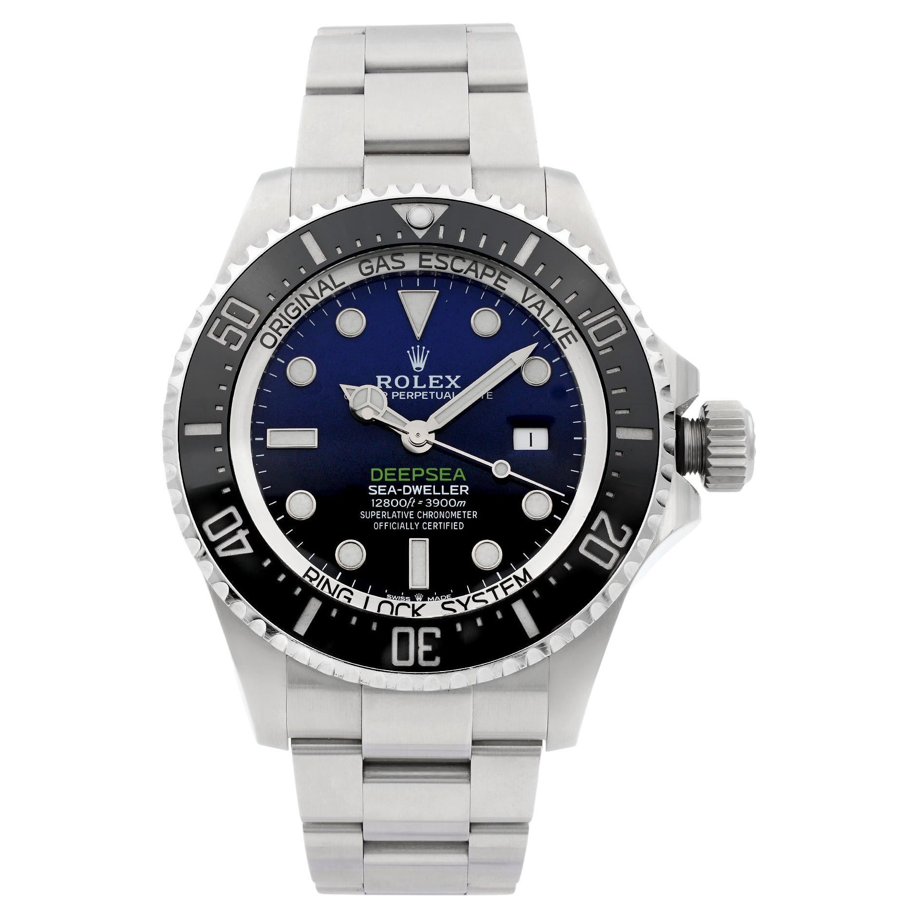 Rolex Sea-Dweller Deepsea D-Blue James Cameron Blue Black Dial Mens Watch 126660