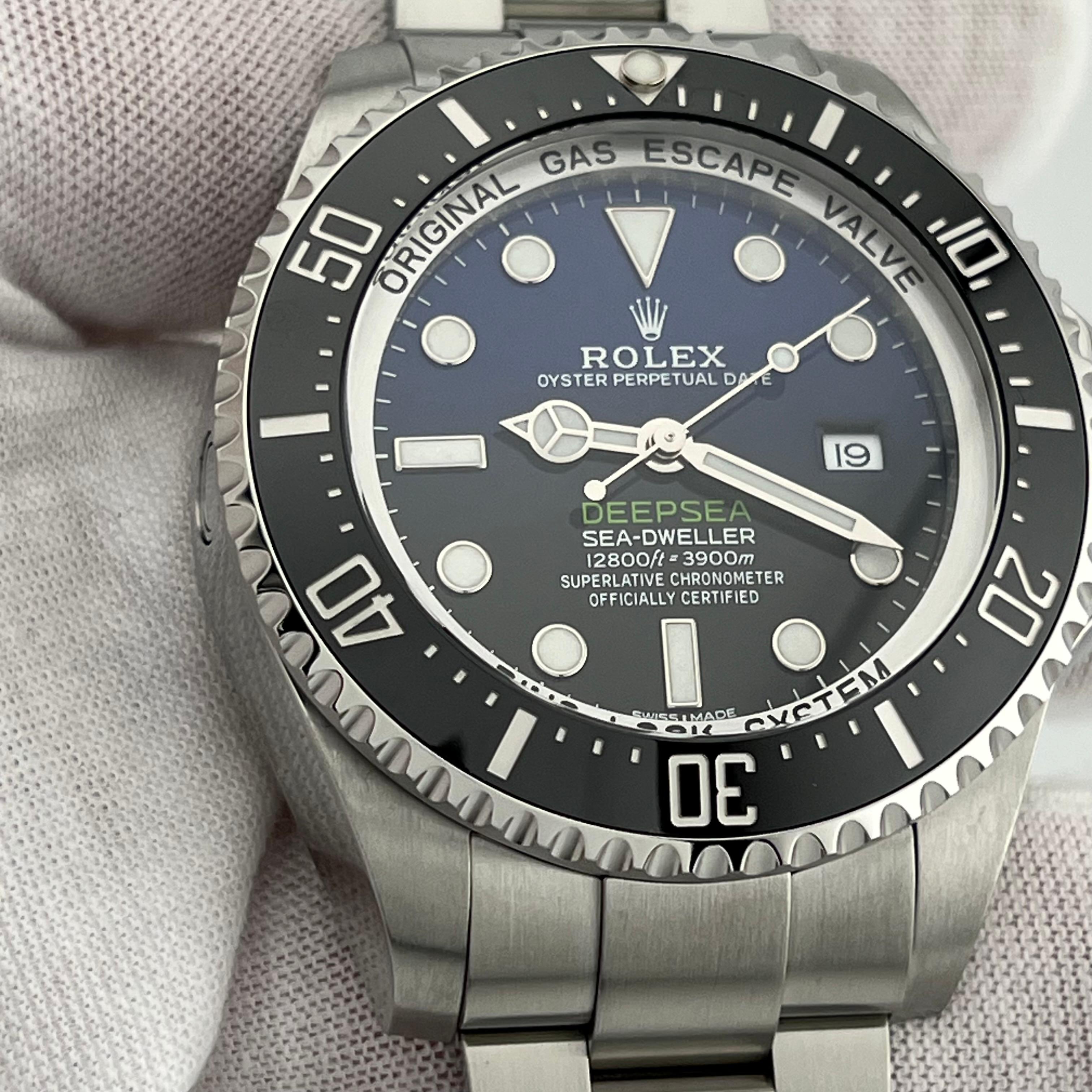 Rolex Sea Dweller Deepsea James Cameron 116660 Schwarz-Blaues Stahlkastenpapier 2018 im Angebot 2