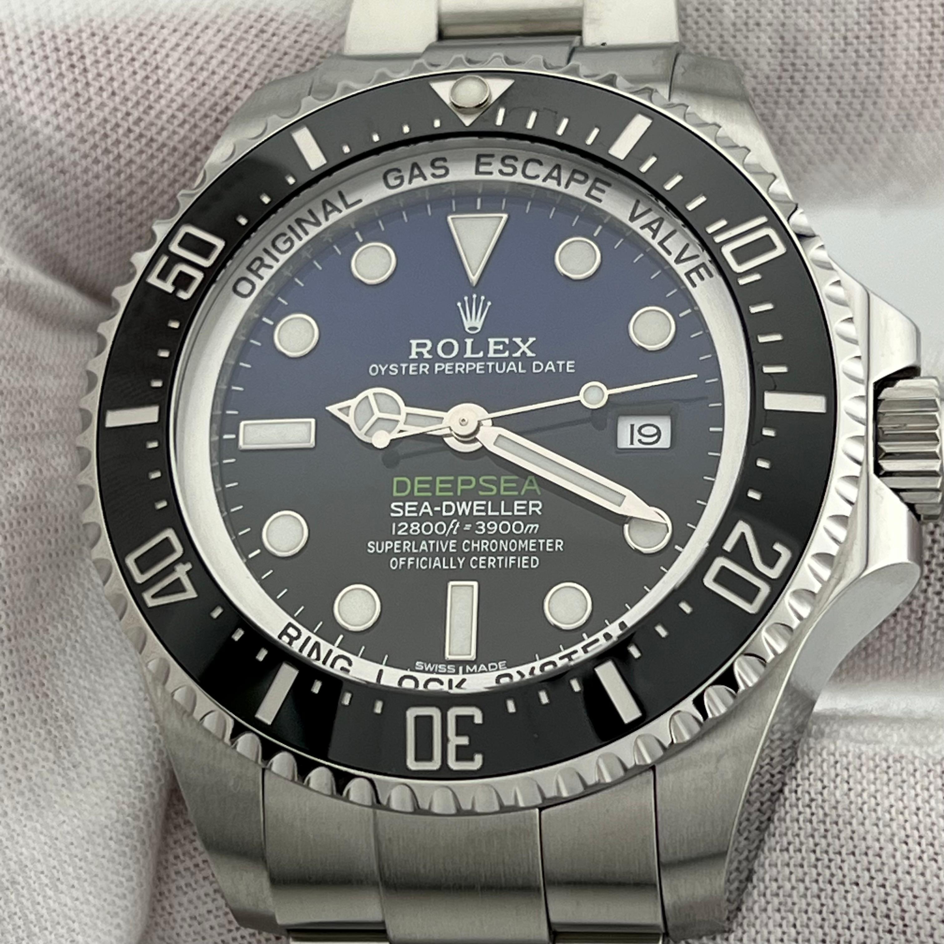 Rolex Sea Dweller Deepsea James Cameron 116660 Schwarz-Blaues Stahlkastenpapier 2018 im Angebot 3